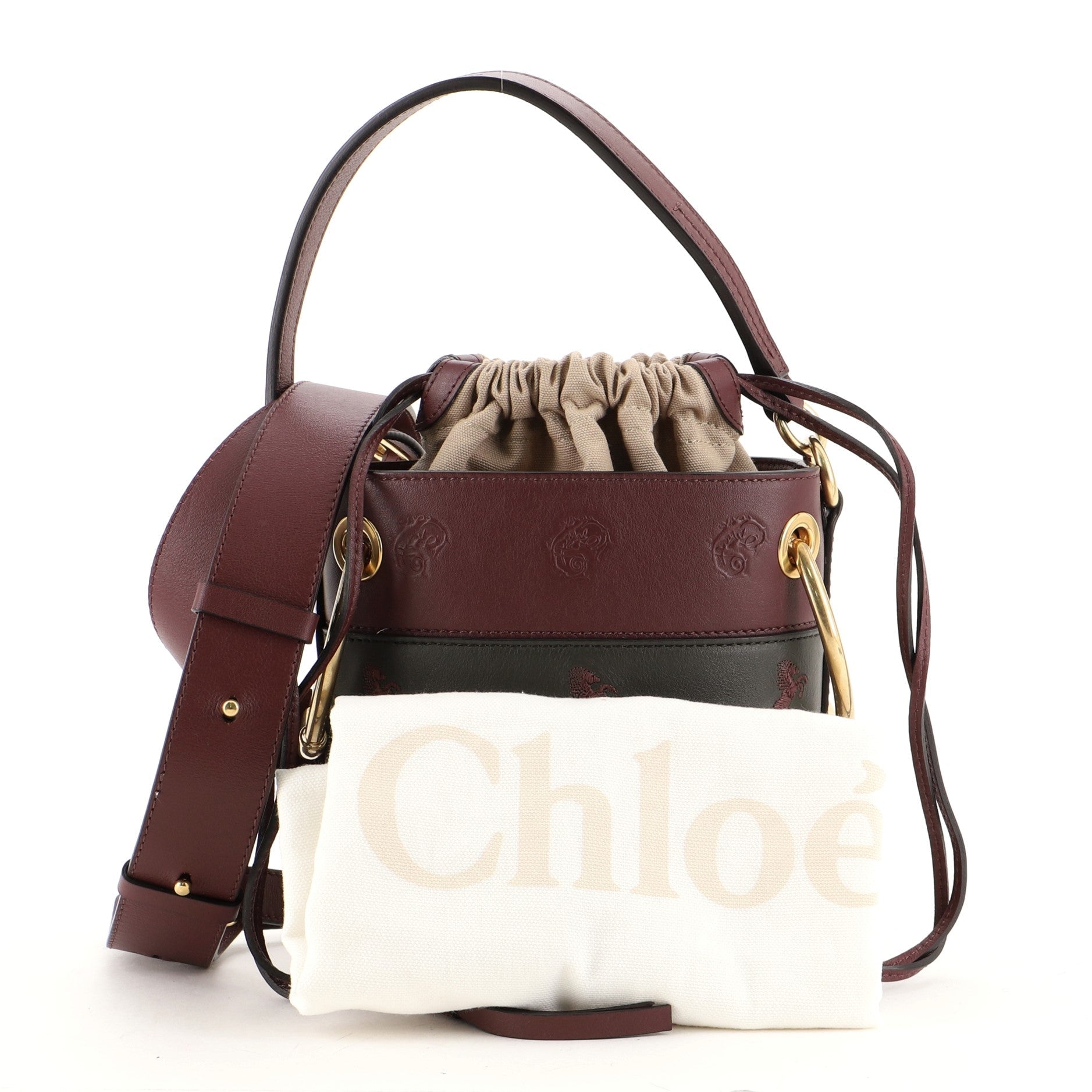 Roy Bucket Bag Embroidered Leather Mini