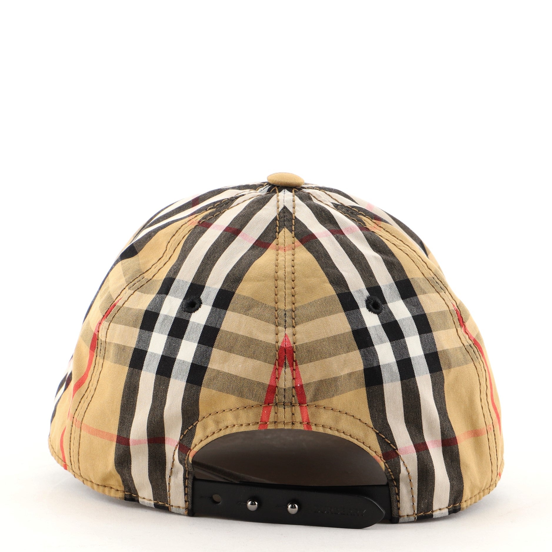 Baseball Cap Vintage Check Canvas Medium