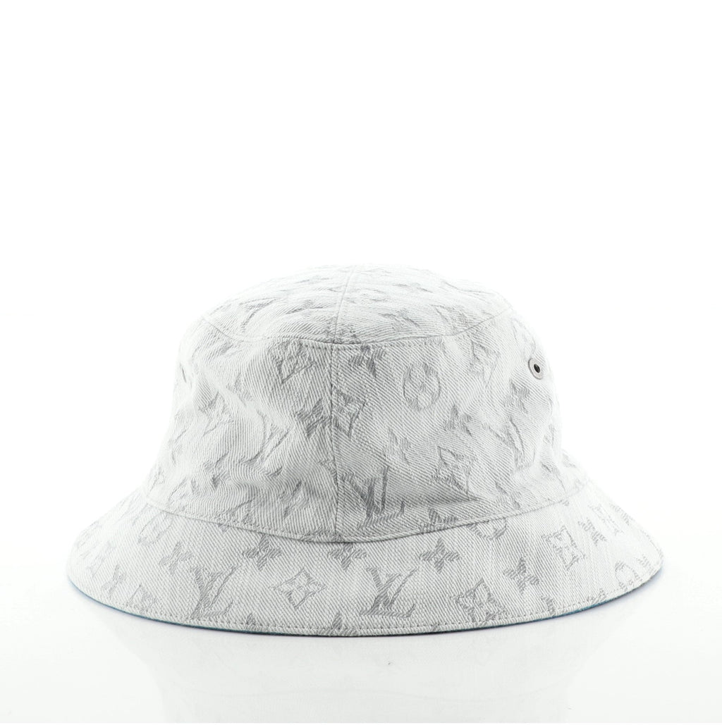 Reversible Bucket Hat Monogram Denim Large