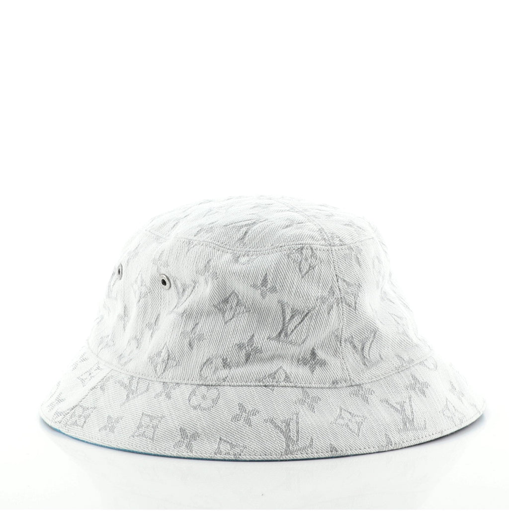 Reversible Bucket Hat Monogram Denim Large