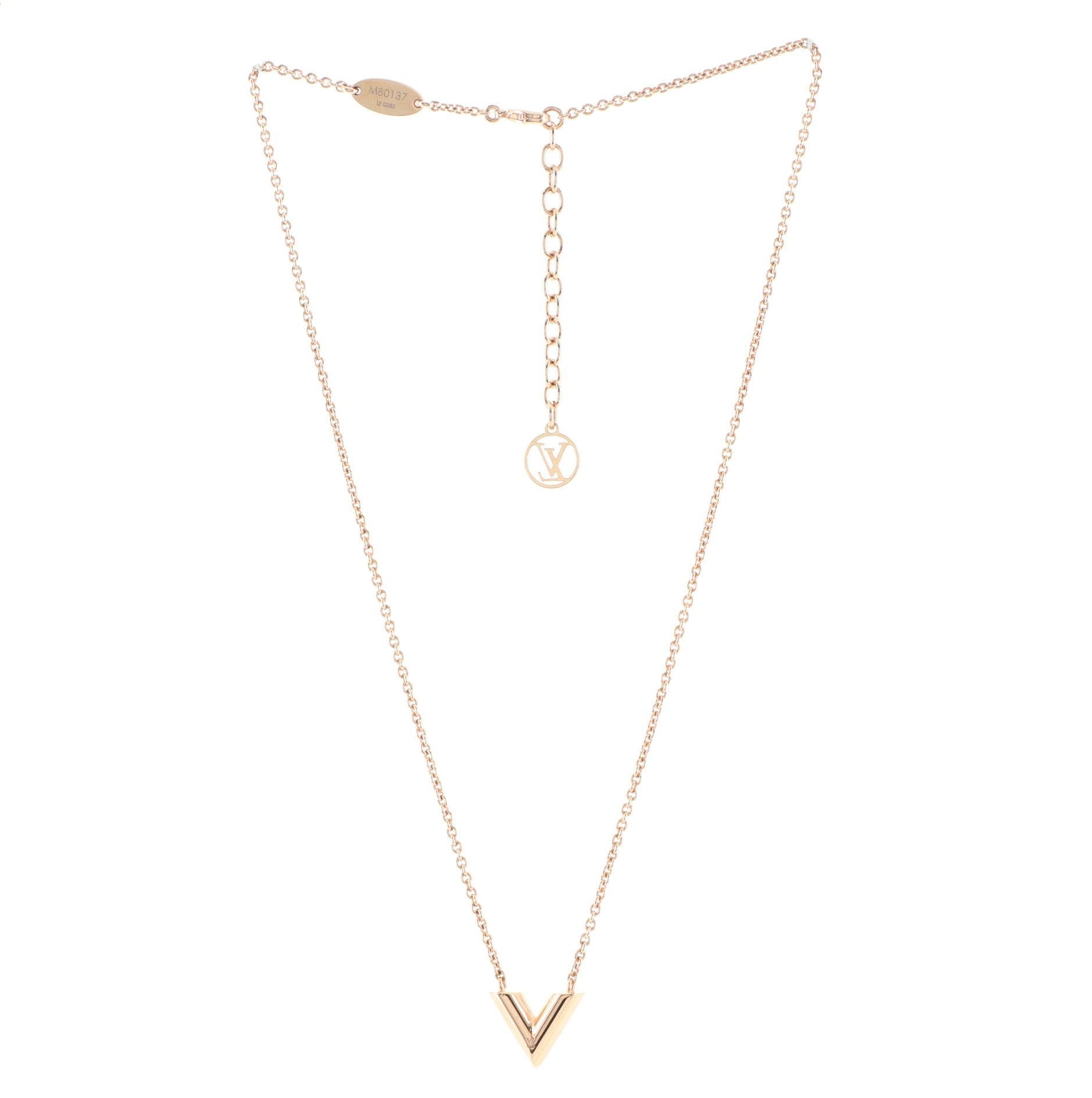 Essential V Necklace Metal