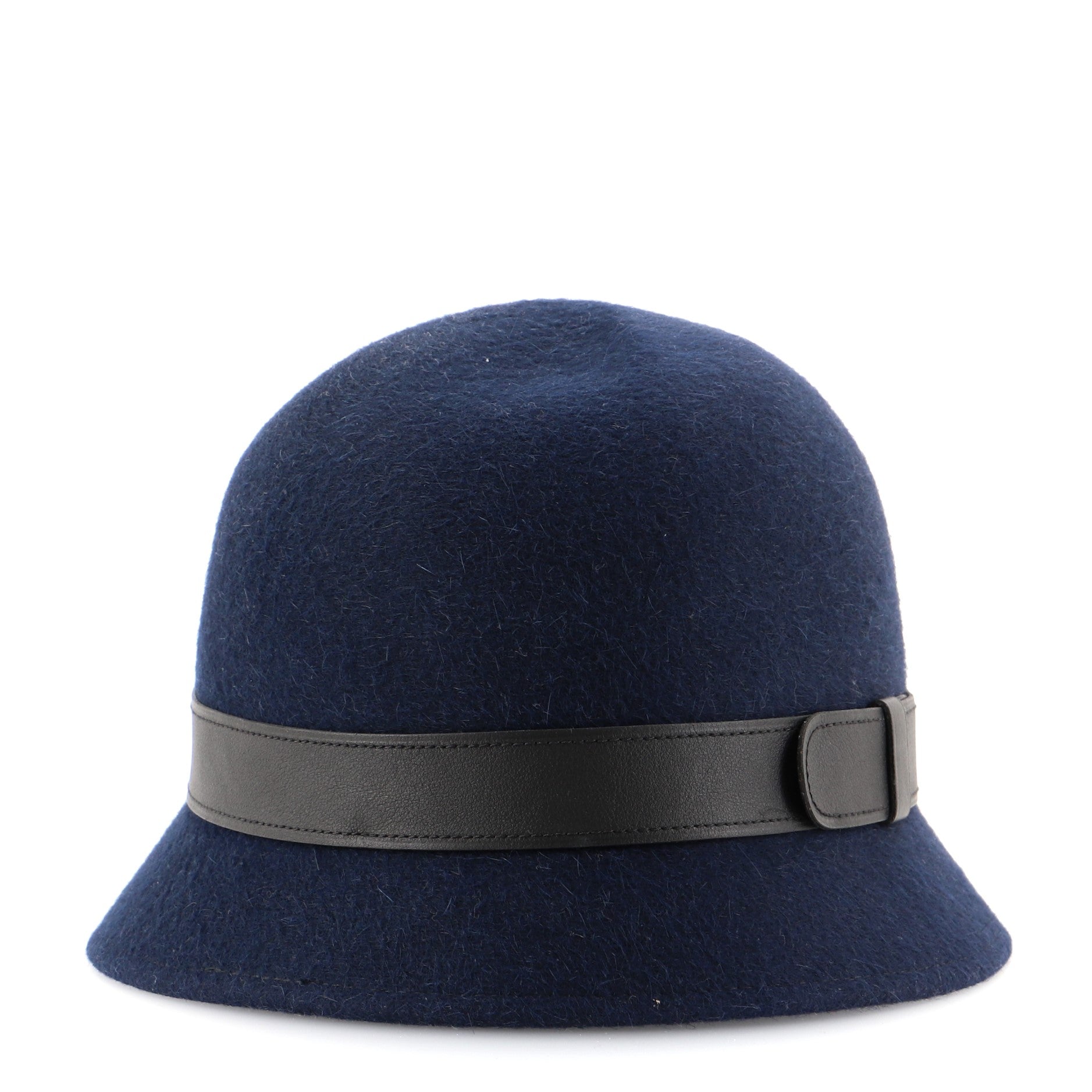 Fedora Hat Wool with Leather Medium