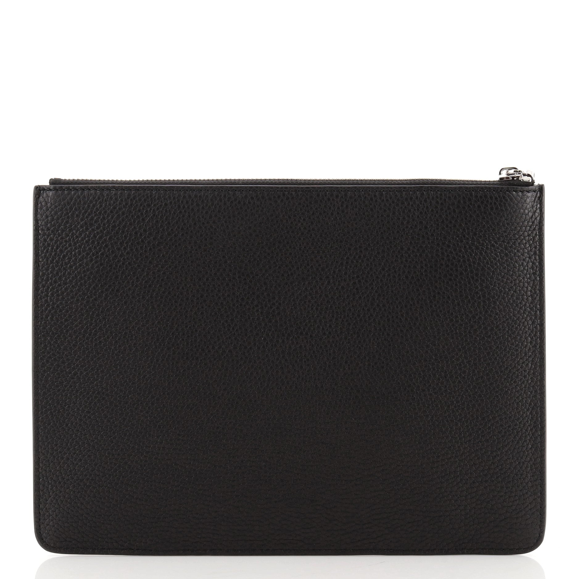 Gancini Wristlet Clutch Embossed Leather Medium