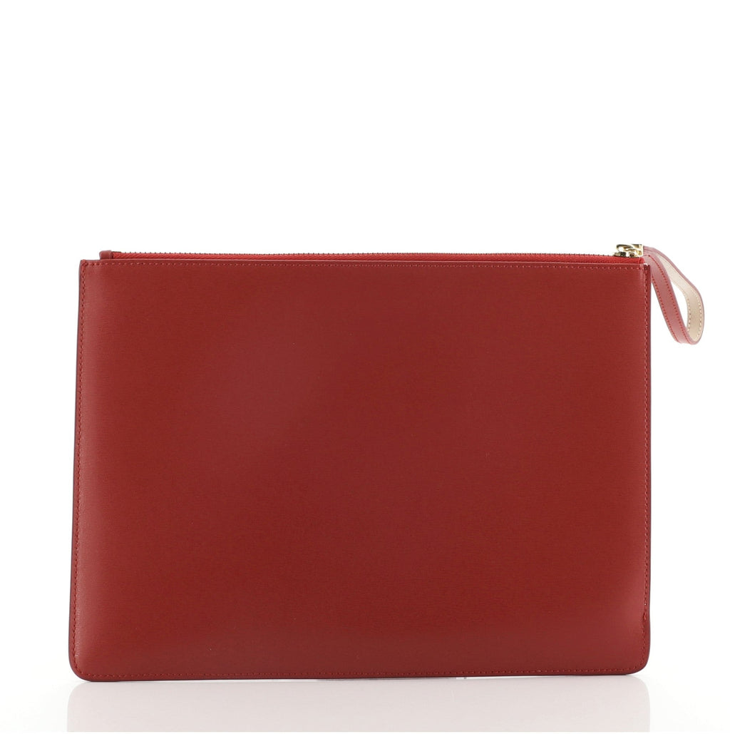 Gancini Wristlet Clutch Leather Medium