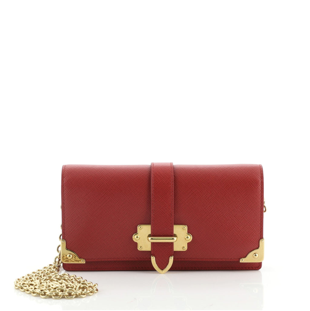 Cahier Crossbody Bag Saffiano Leather Mini