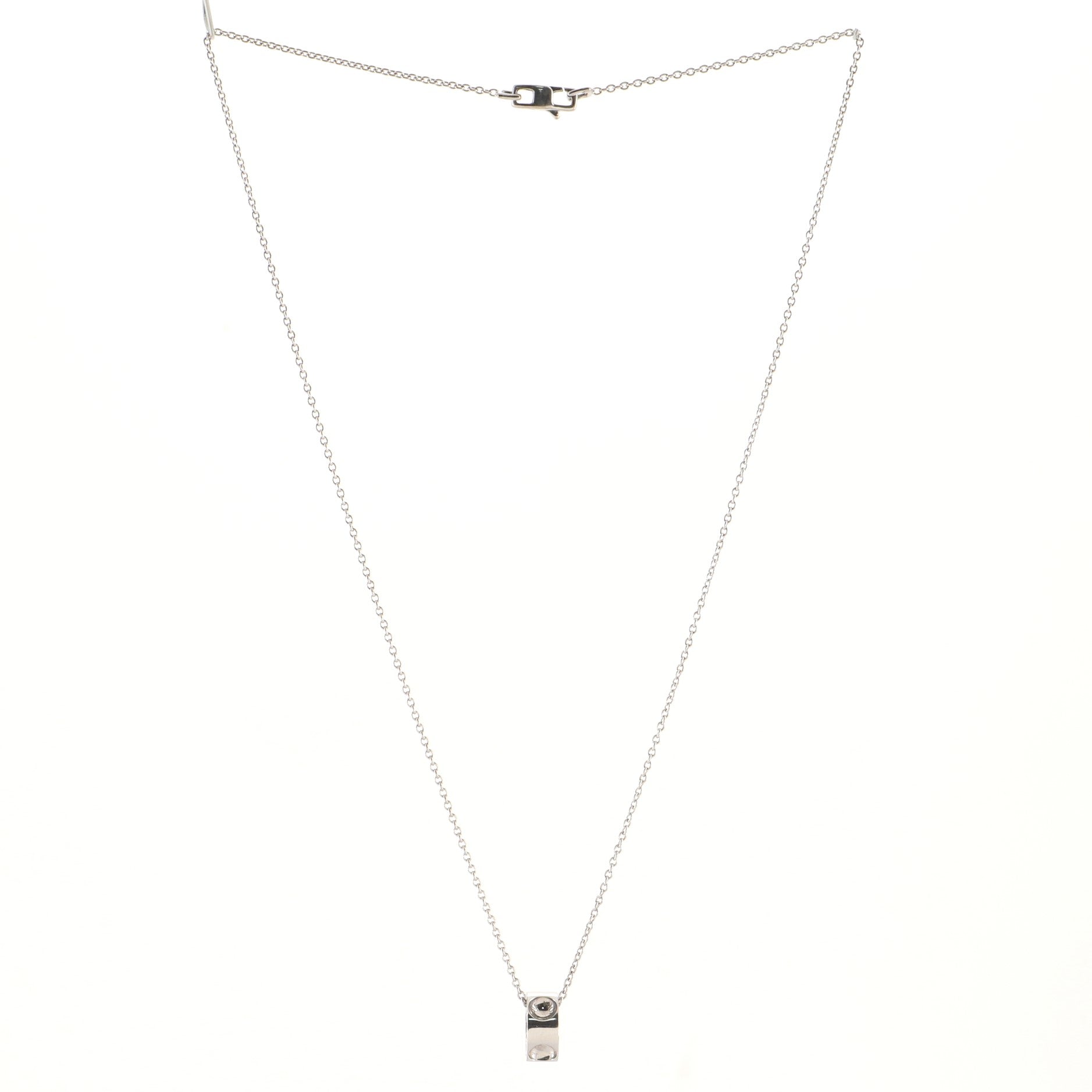 Empreinte Pendant Necklace 18K White Gold