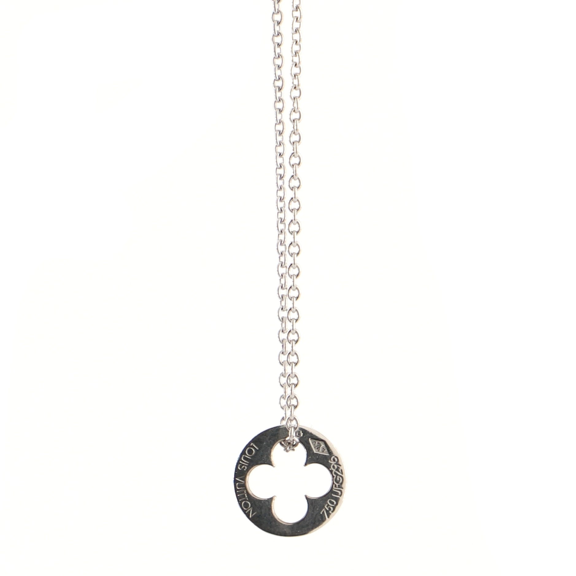 Empreinte Pendant Necklace 18K White Gold