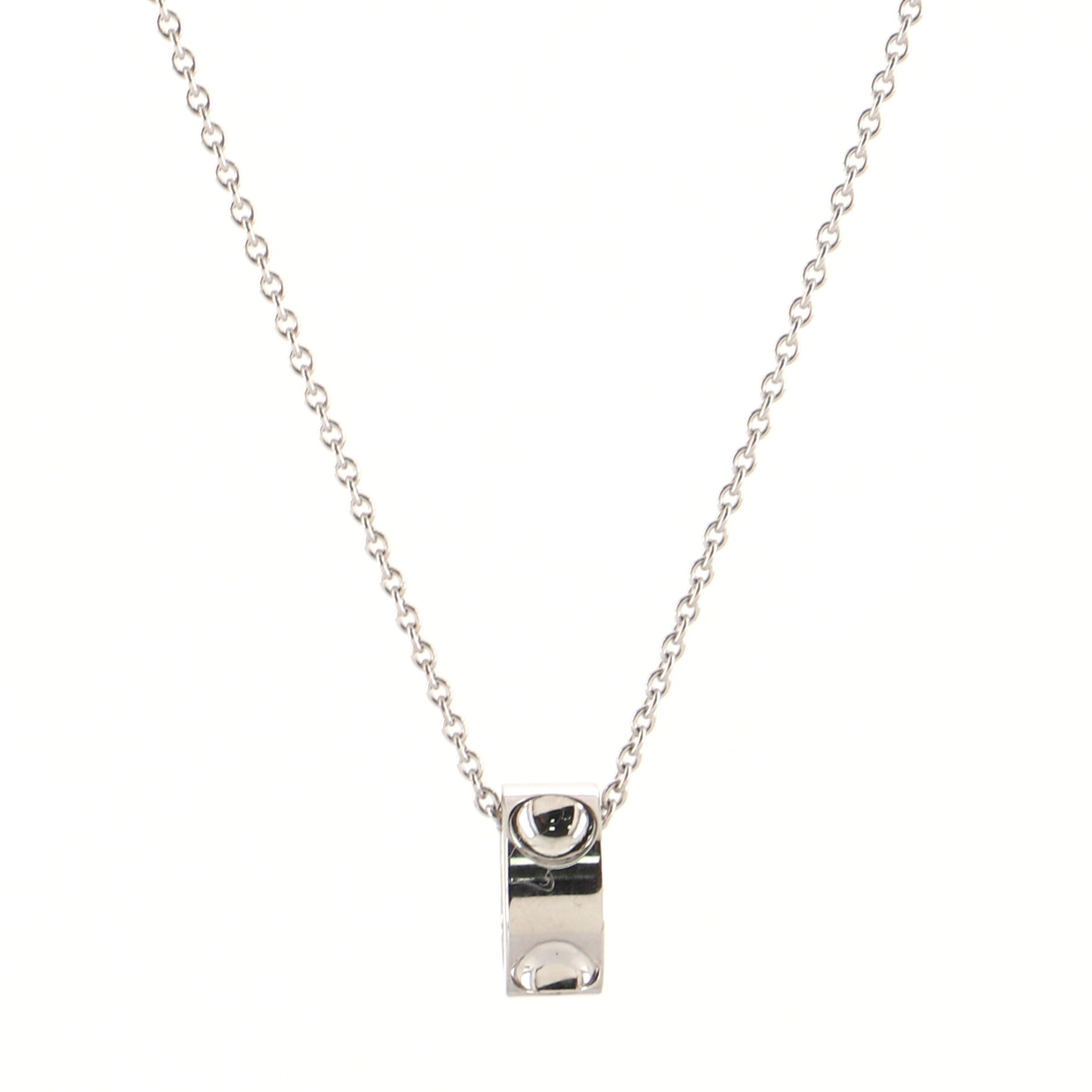 Empreinte Pendant Necklace 18K White Gold and Diamond
