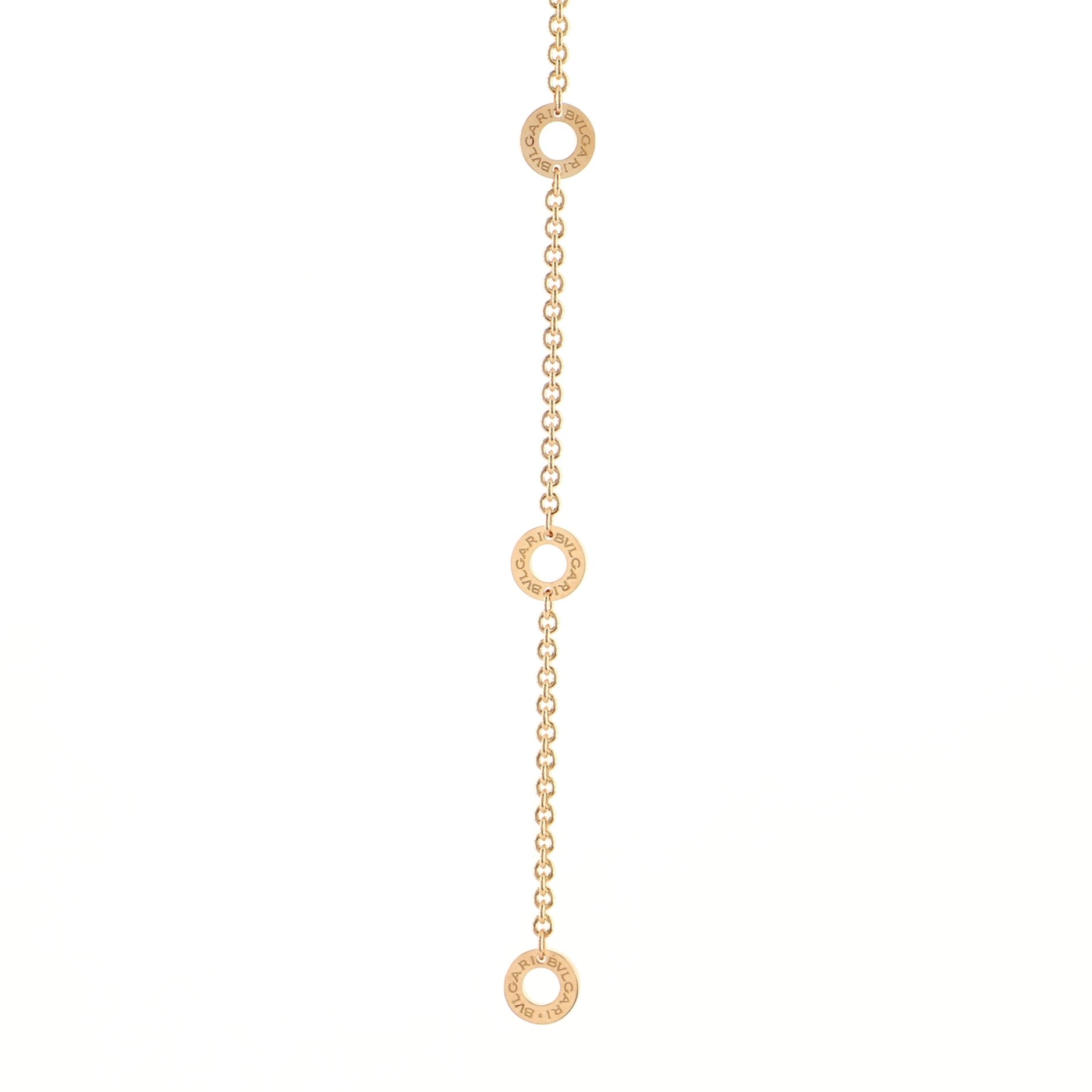 B.Zero1 Pendant Necklace 18K Rose Gold and Ceramic