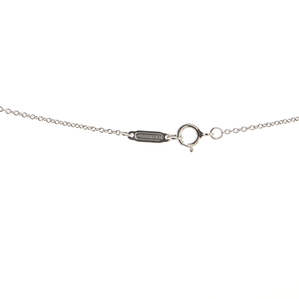 Bow Pendant Necklace Platinum and Diamonds