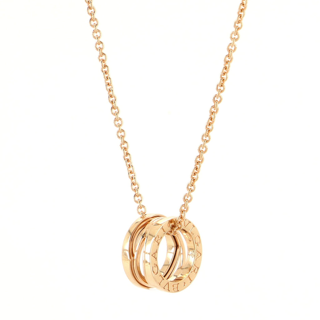 B.Zero1 Legend Pendant Necklace 18K Rose Gold