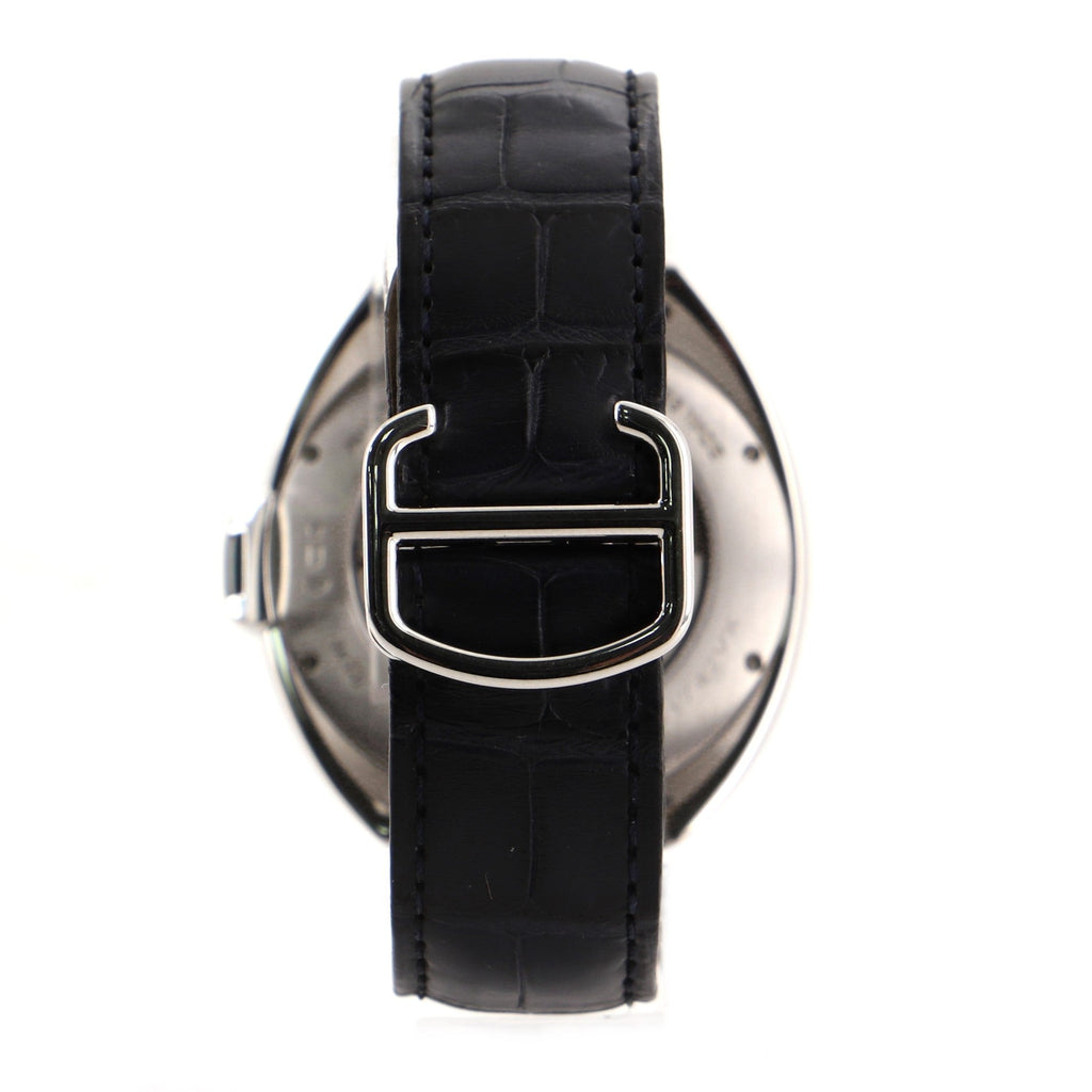 Cle de Cartier Automatic Watch White Gold and Alligator 40