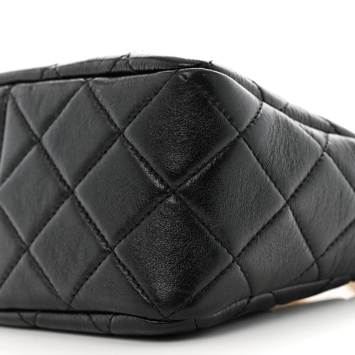 Lambskin Quilted Multi Chain Hobo Black