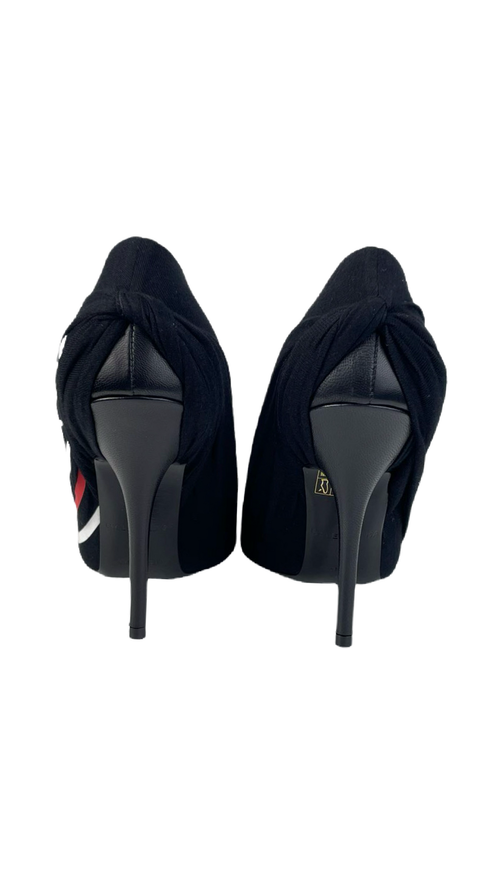 Balenciaga Black Leather Heels 37