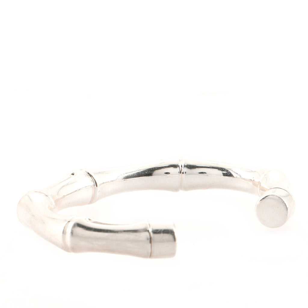 Bamboo Cuff Bracelet Sterling Silver 5mm