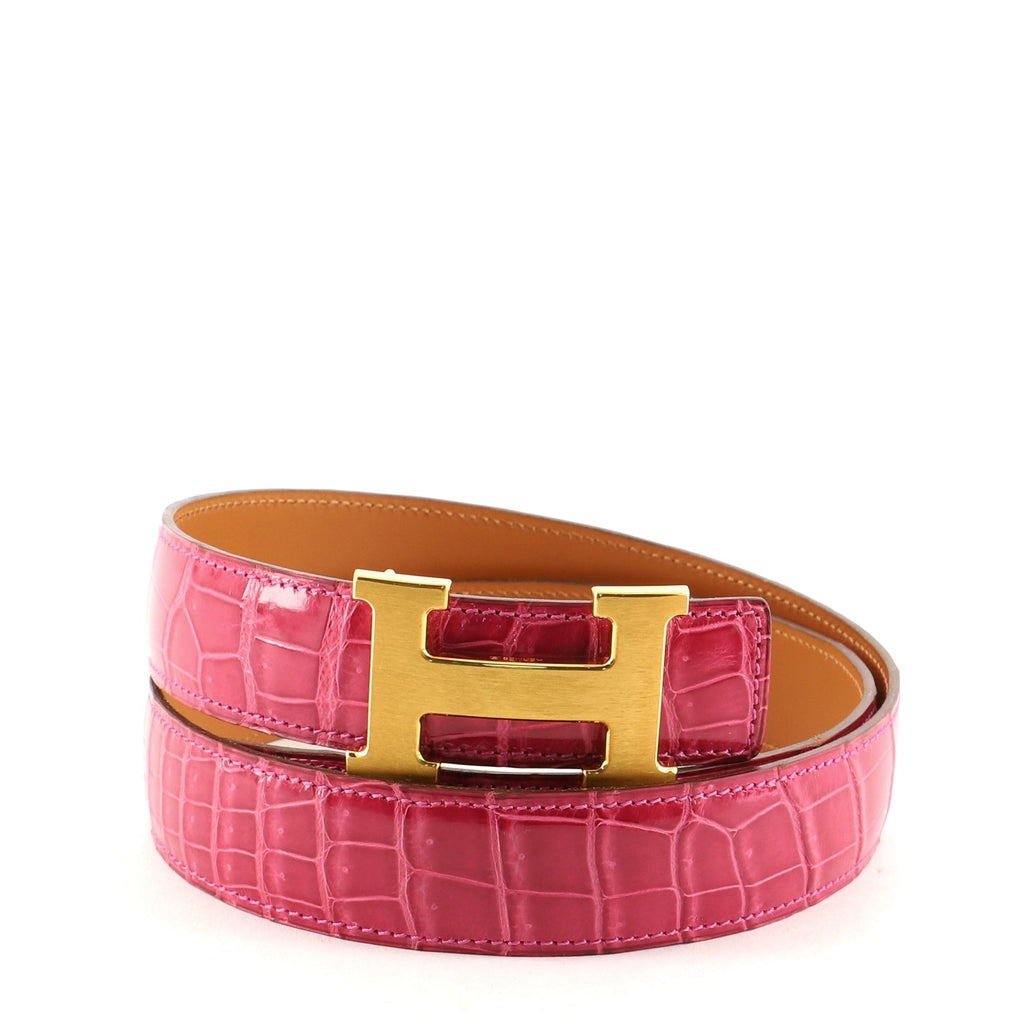 Constance Belt Shiny Porosus Crocodile Medium 90