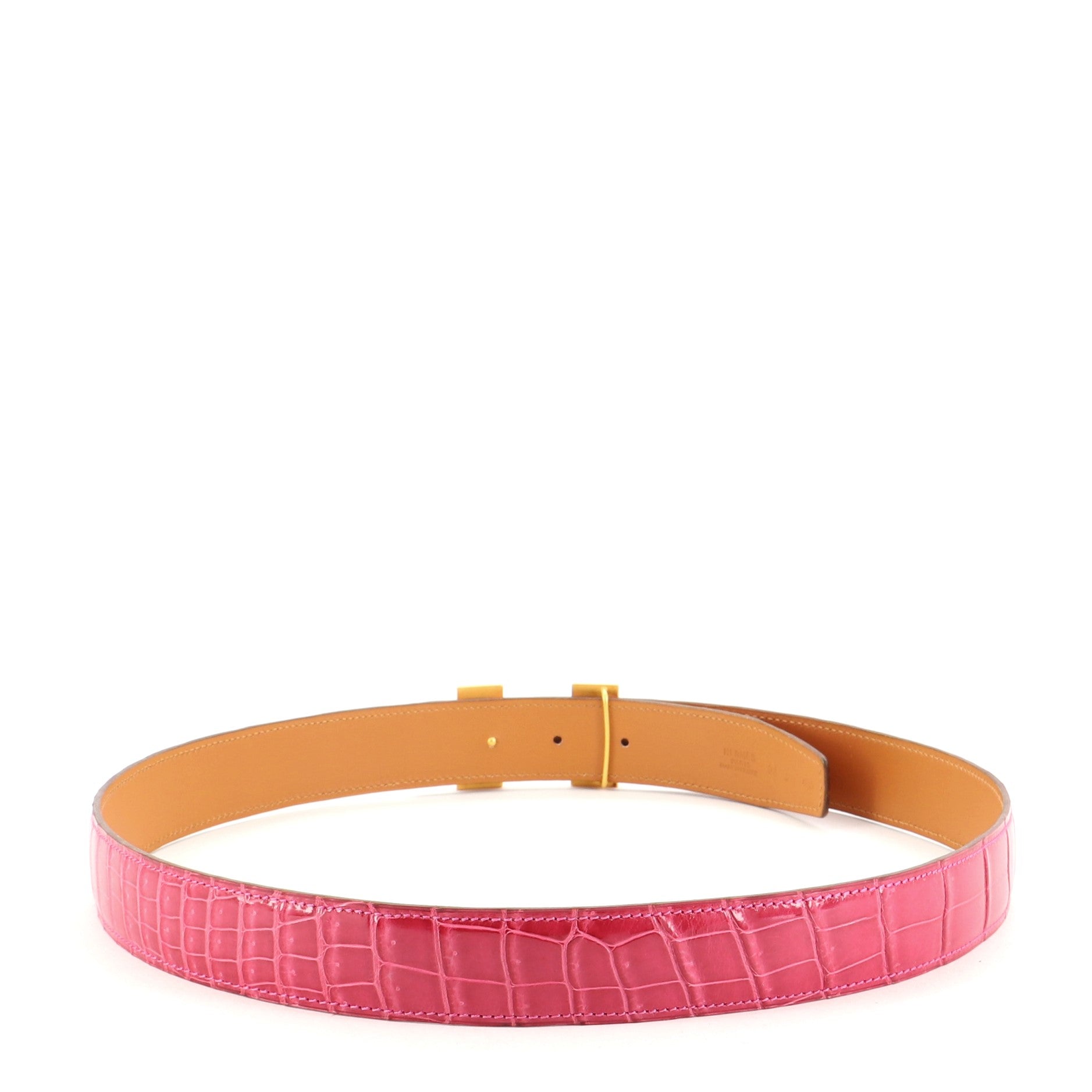 Constance Belt Shiny Porosus Crocodile Medium 90