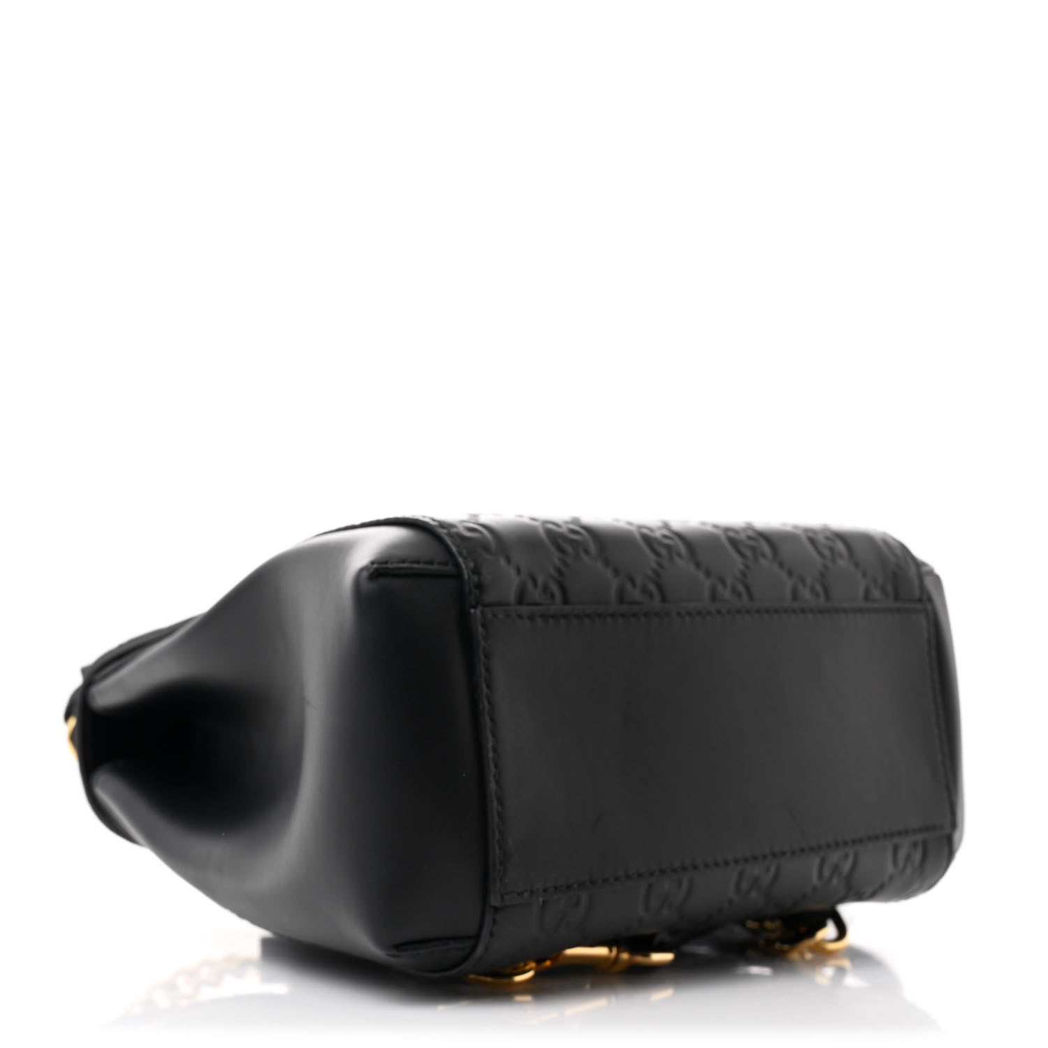 Guccissima Signature Padlock Backpack Black