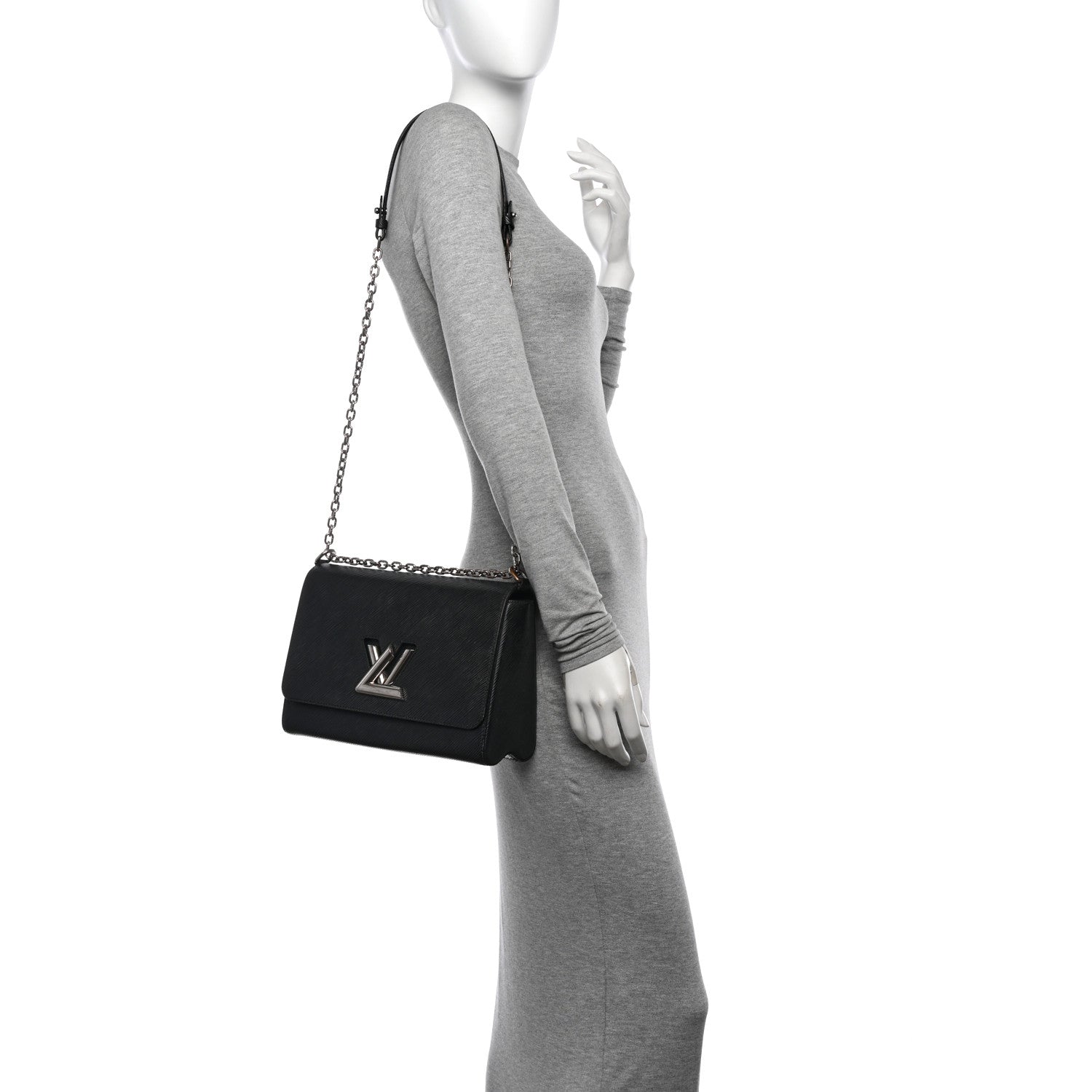 Epi Twist Shoulder Bag MM Black