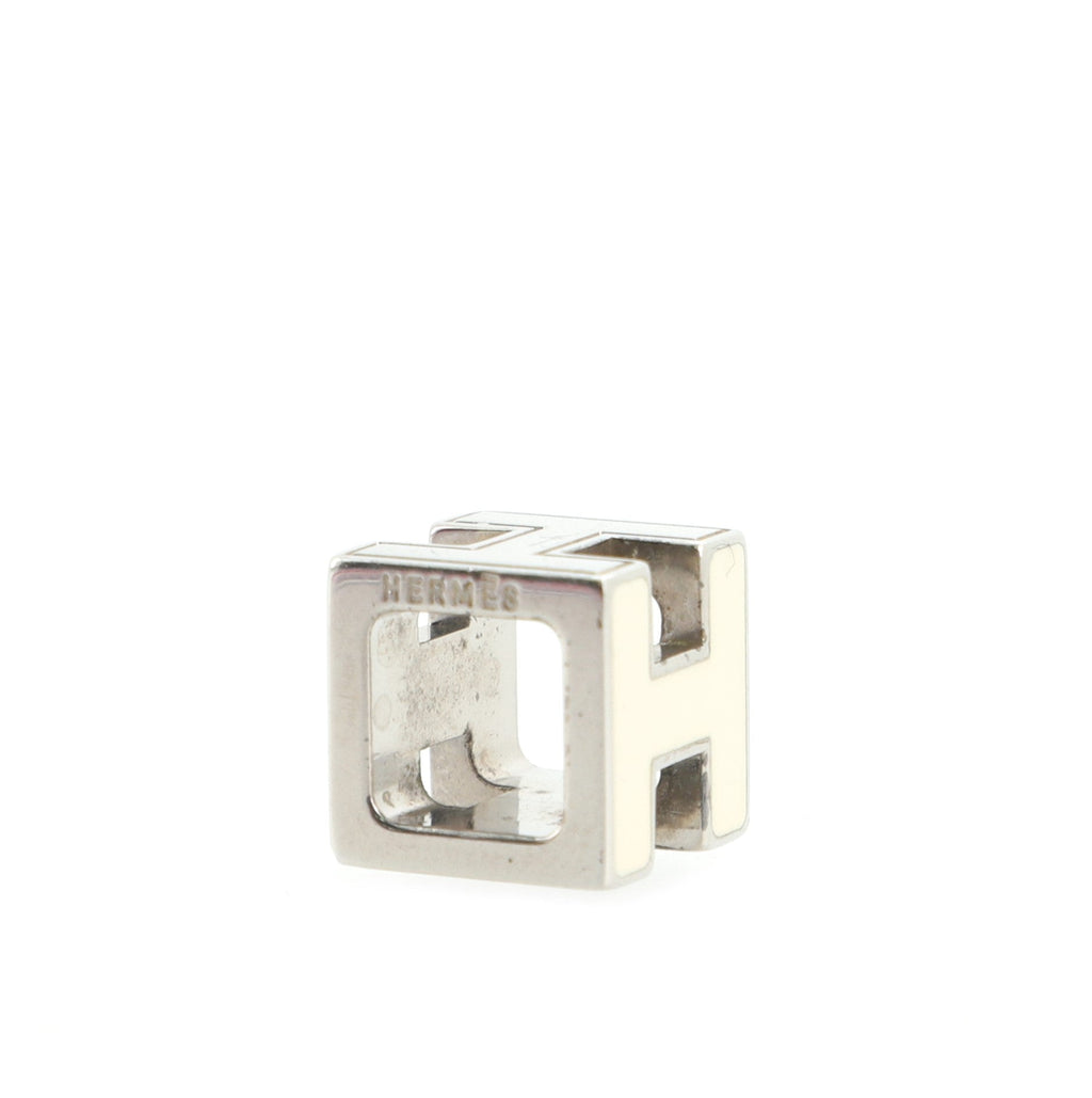 Pop H Cube Pendant Necklace Metal with Enamel