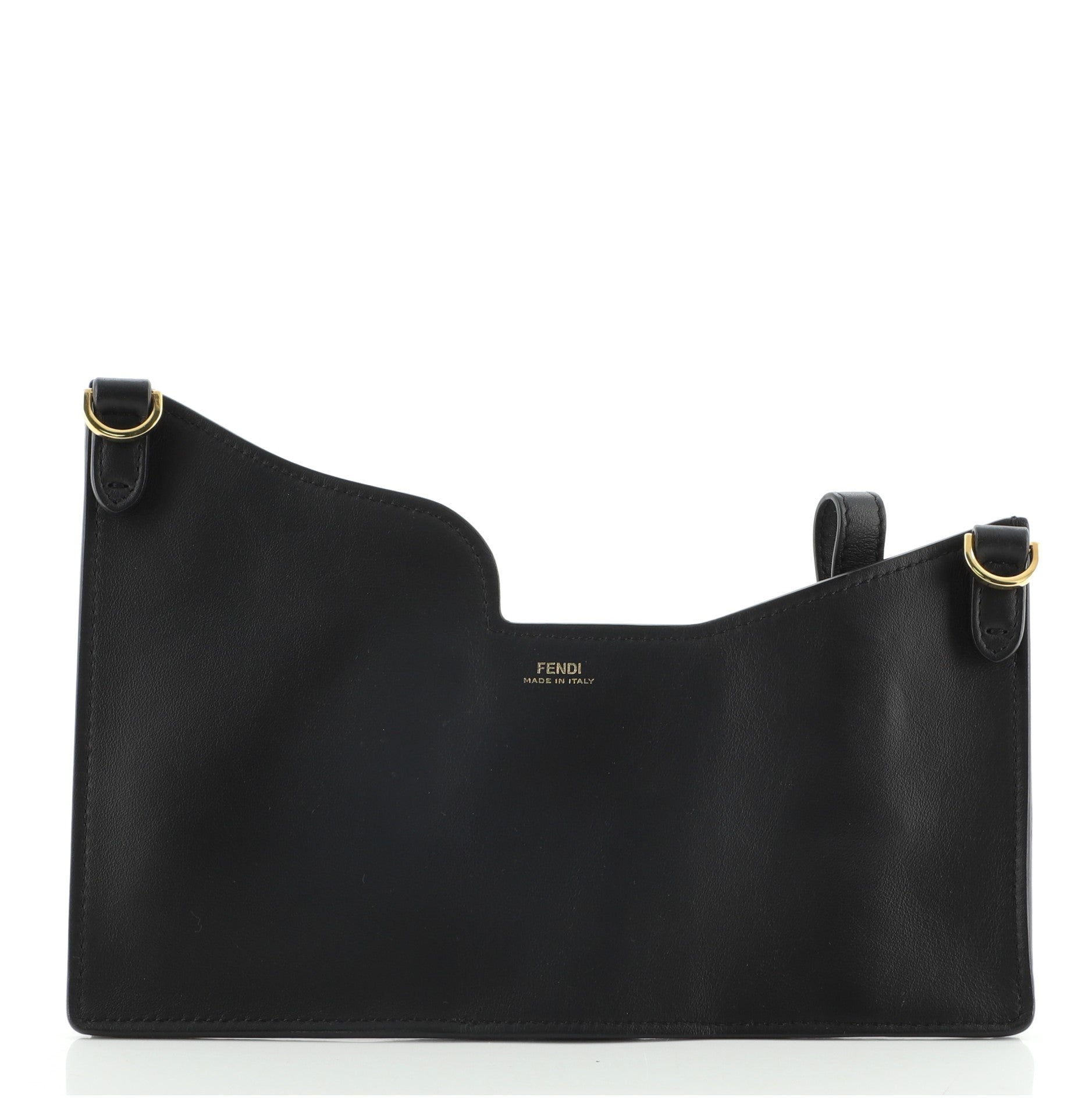 3-Pocket Messenger Bag Leather and Zucca Coated Canvas Mini