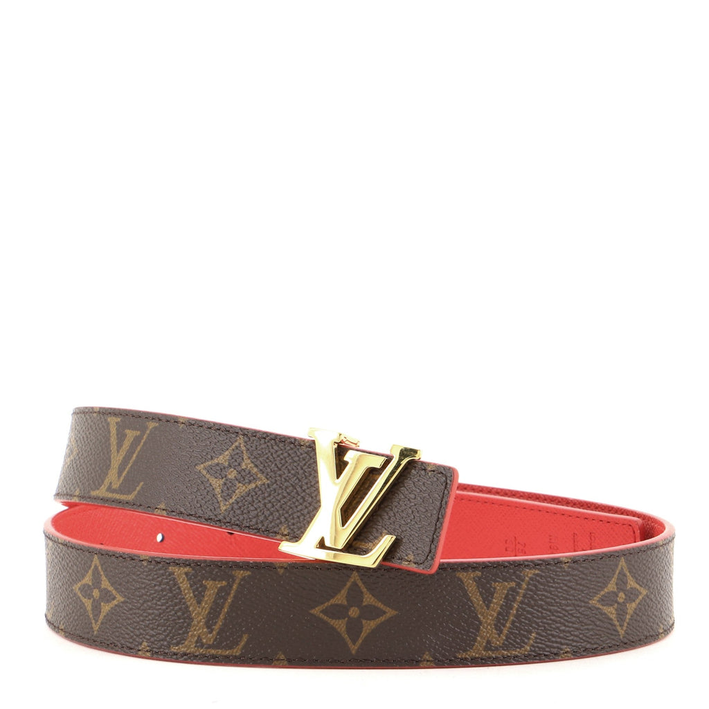 LV Initiales Reversible Belt Monogram Canvas and Leather Wide 75