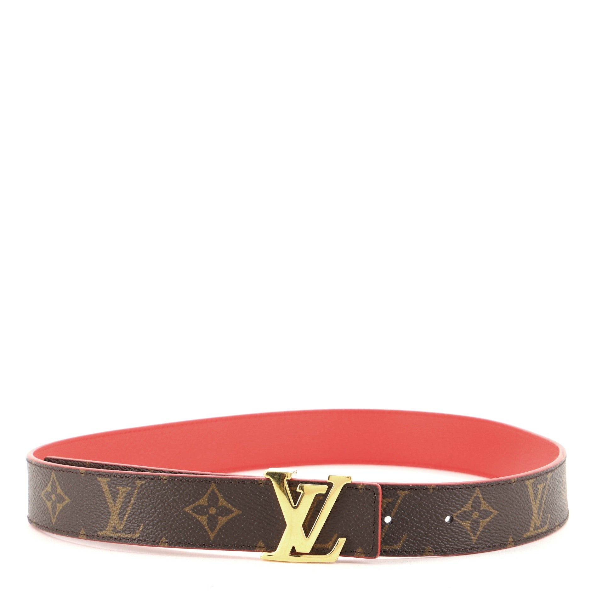 LV Initiales Reversible Belt Monogram Canvas and Leather Wide 75