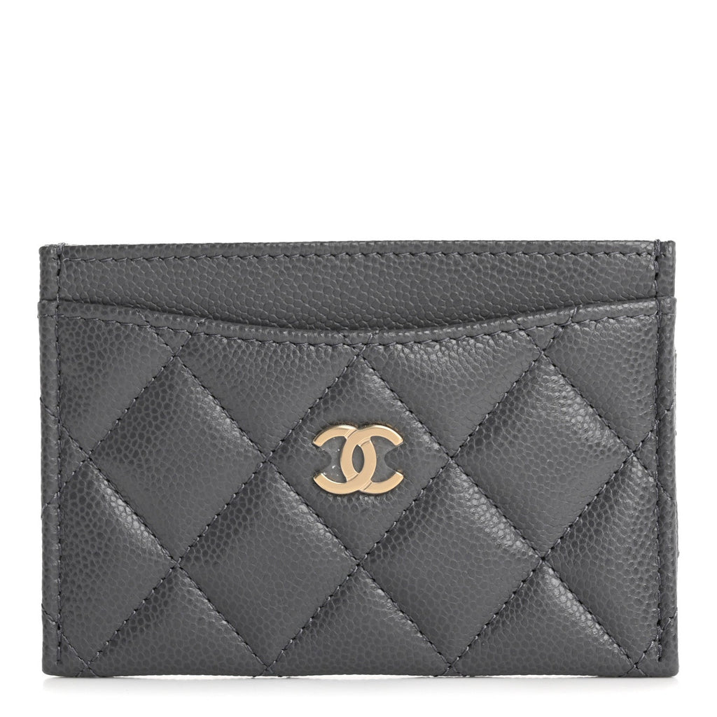 Caviar Quilted  Holder Grey