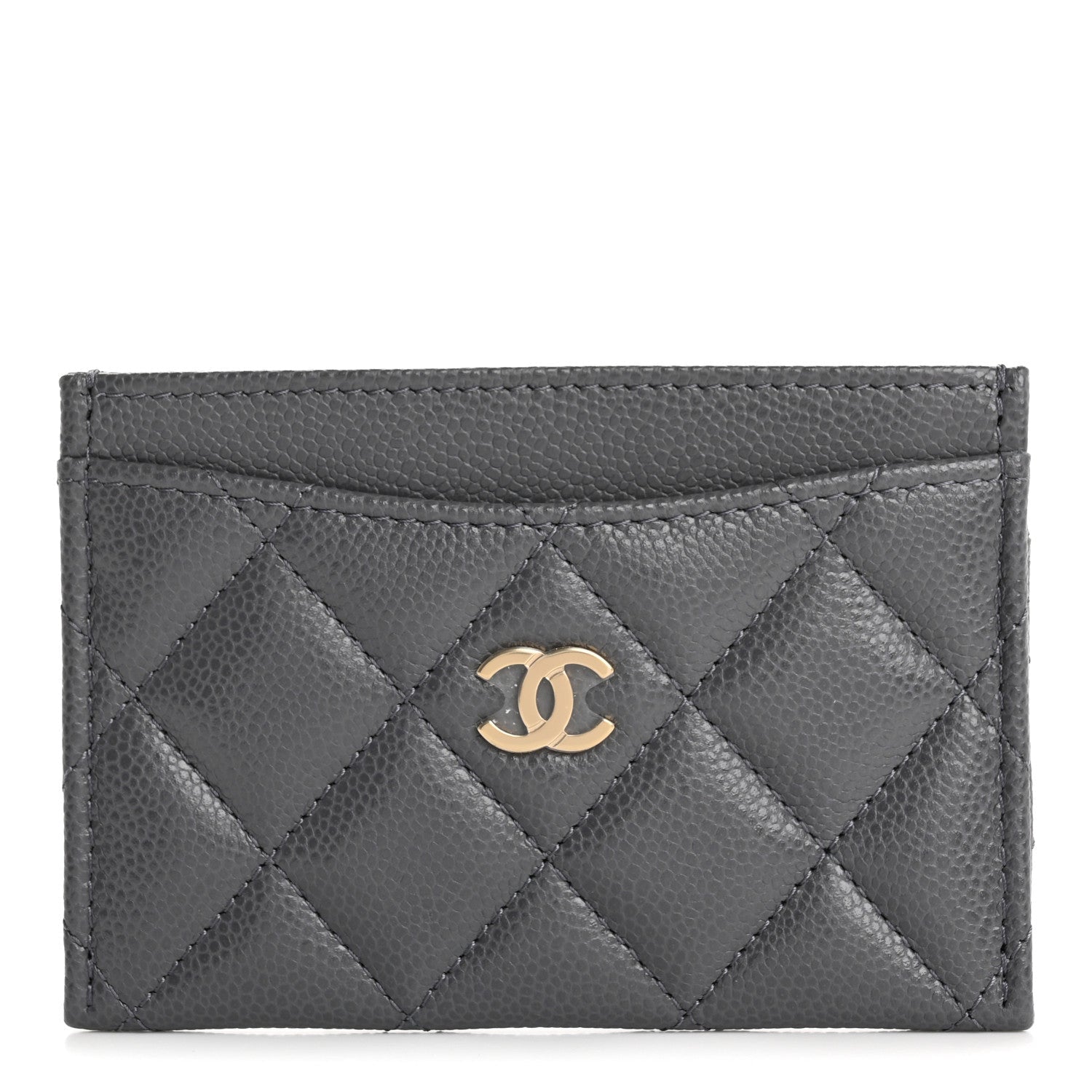 Caviar Quilted  Holder Grey