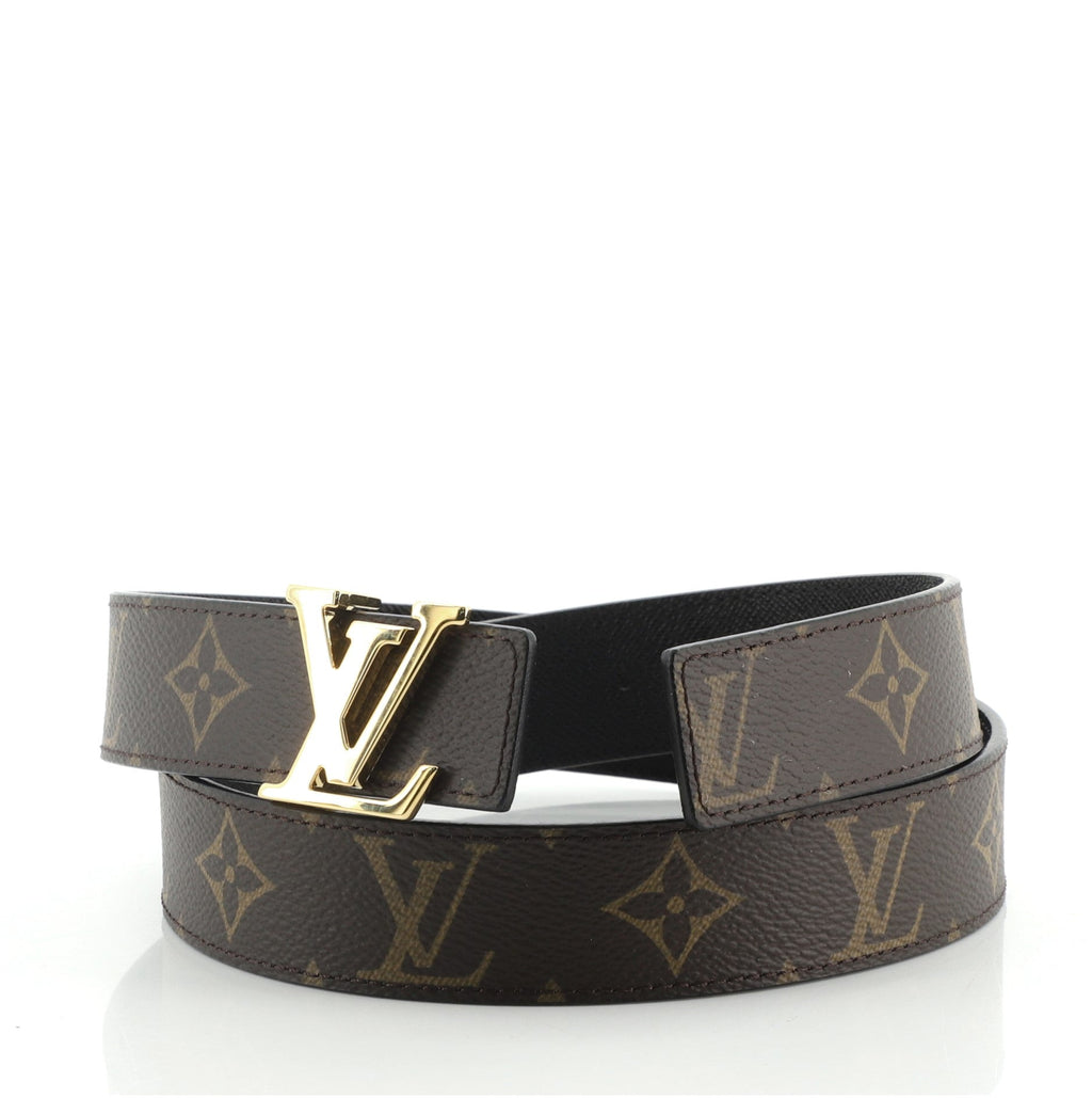 LV Initiales Reversible Belt Monogram Canvas and Leather Medium 75
