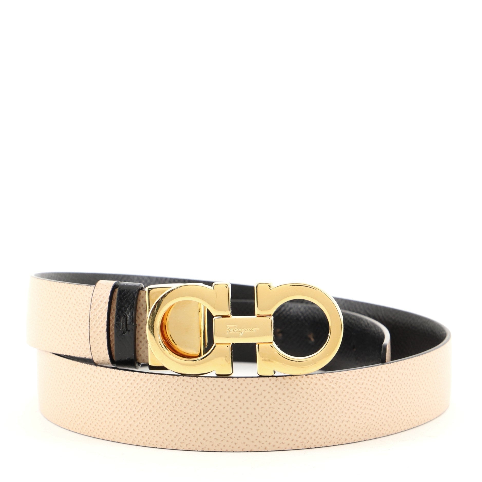Gancini Reversible Belt Leather Thin 75