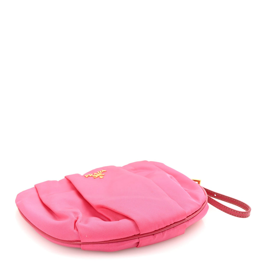 Tessuto Nylon Wristlet Clutch Fuxia