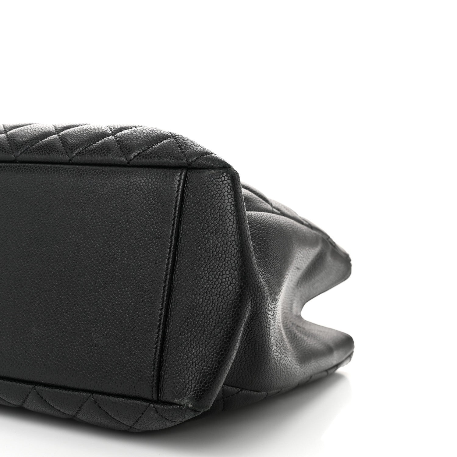 Caviar Quilted Grand Shopping Tote GST Black