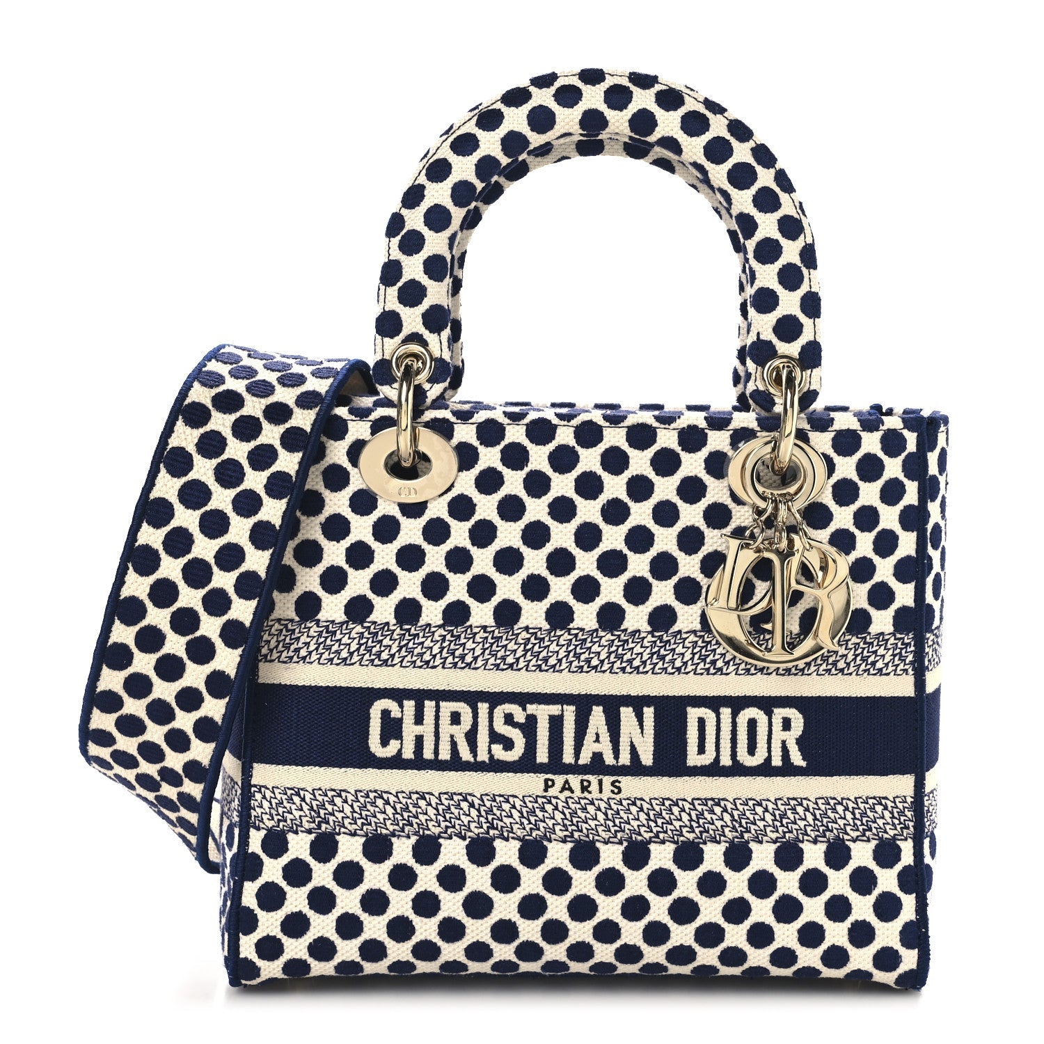 Canvas Medium DiorAmour Dots Lady D-Lite Blue
