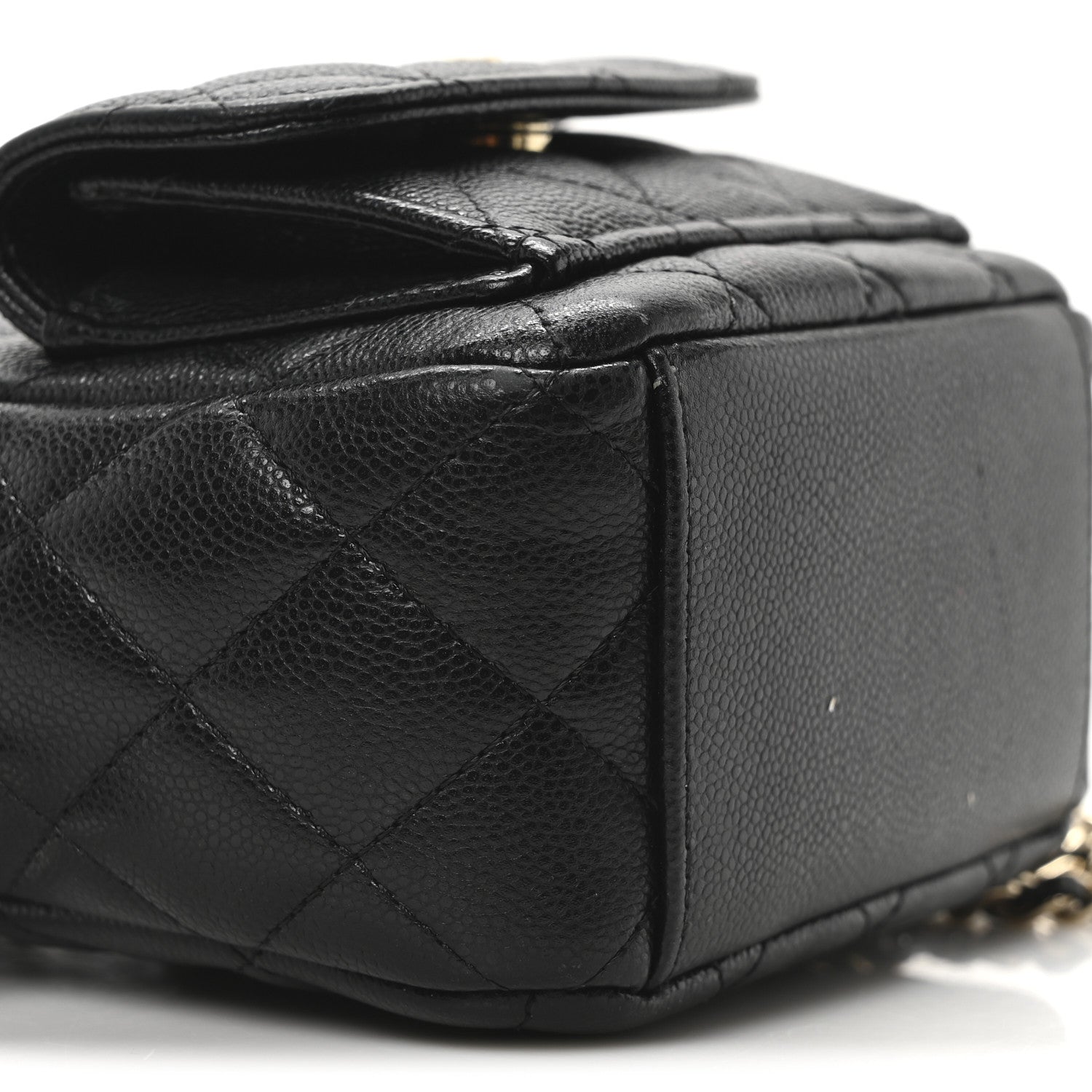 Caviar Quilted CC Mini Classic Backpack Black