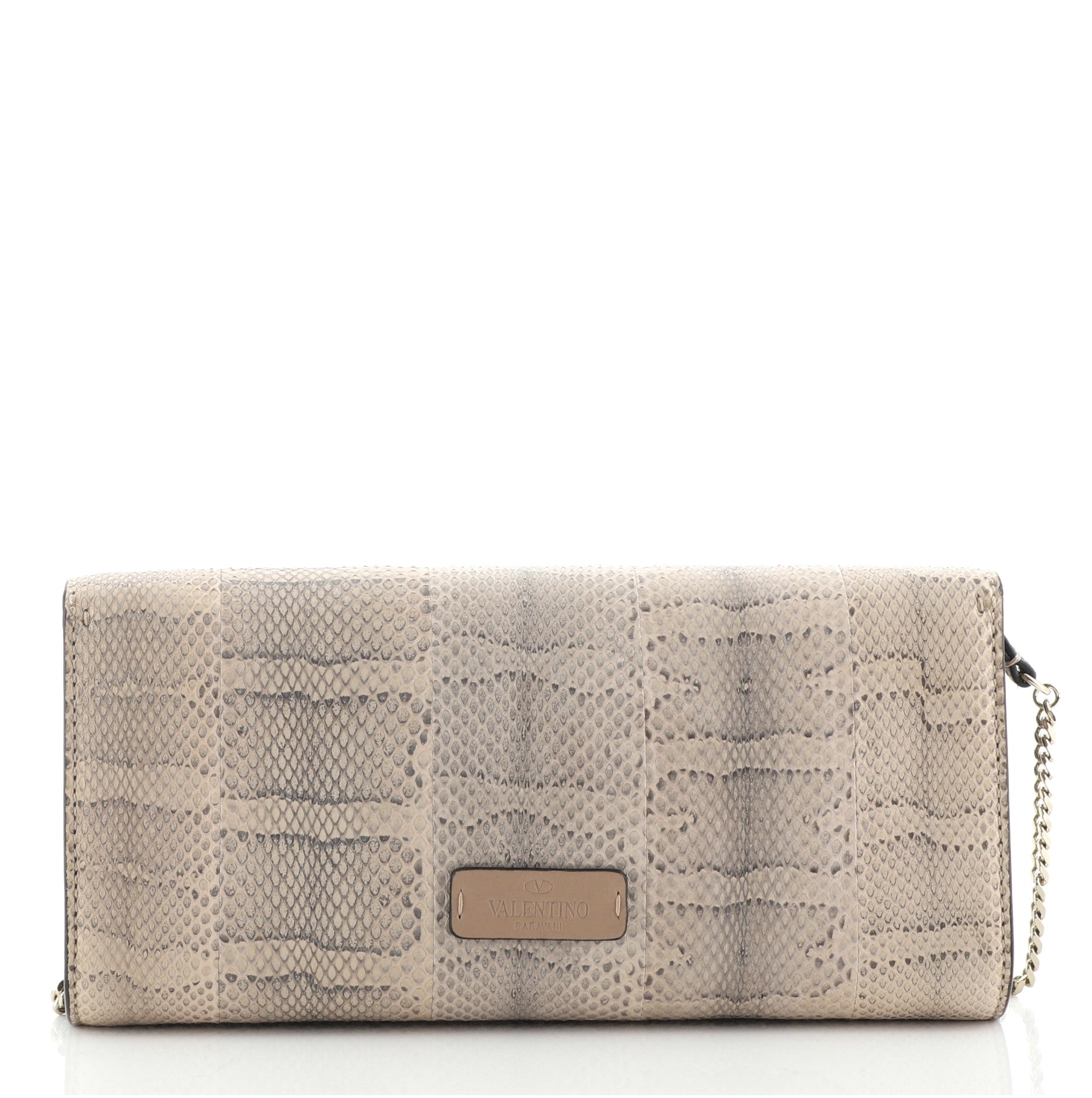 Demilune Clutch Snakeskin