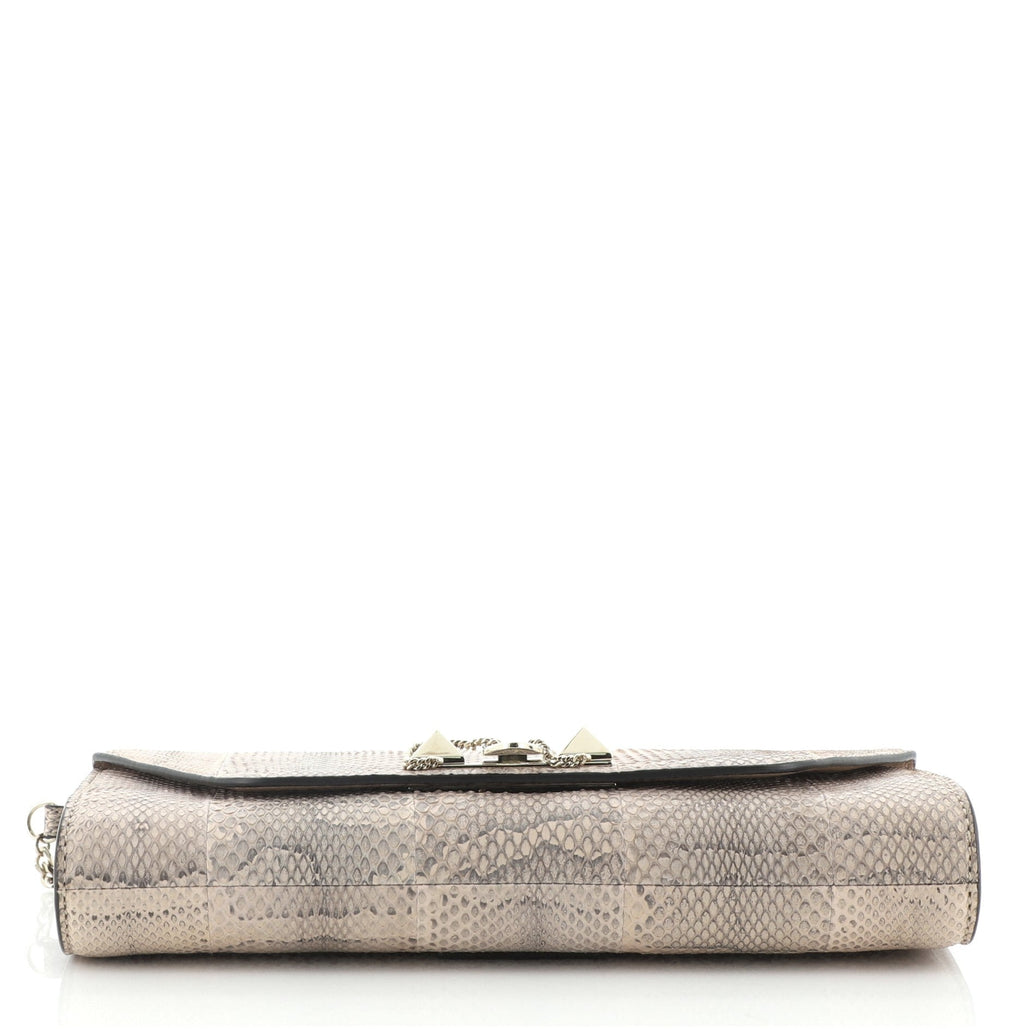 Demilune Clutch Snakeskin