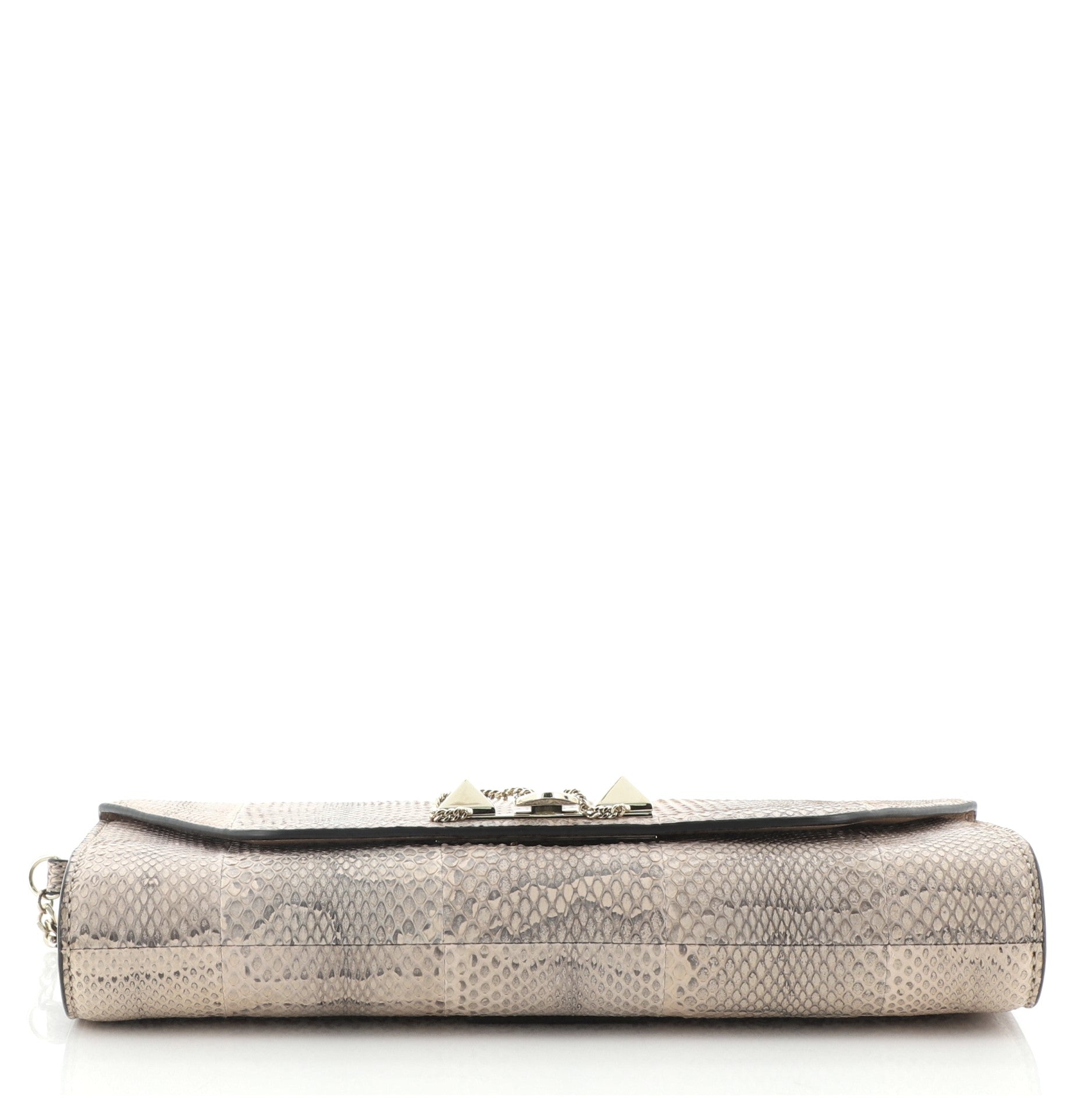 Demilune Clutch Snakeskin
