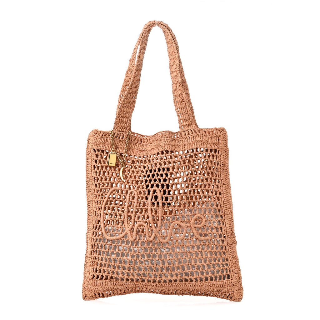 Raffia Summer Banana Tote Summery Beige
