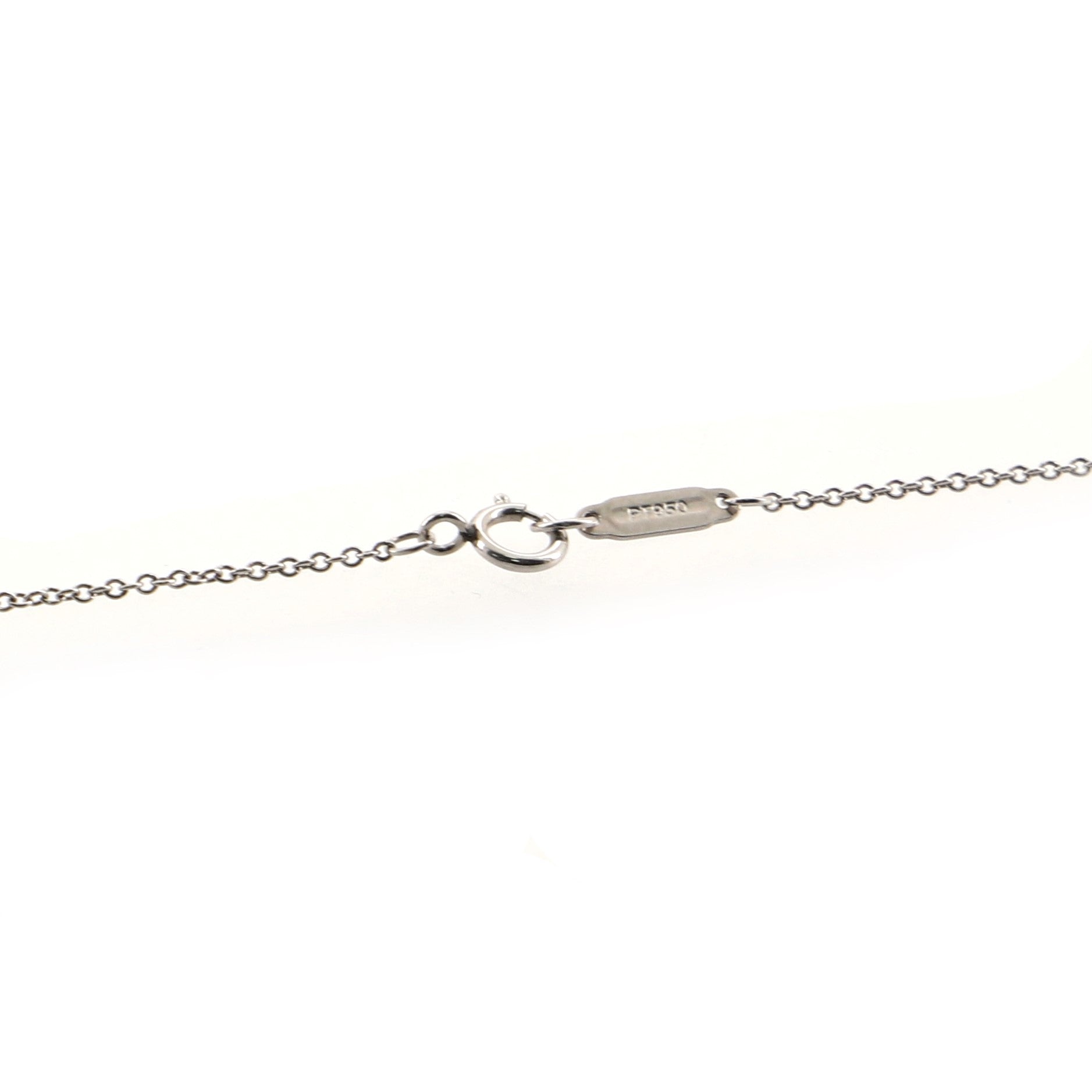 Heart Pendant Necklace Platinum with Diamonds and Pink Sapphires