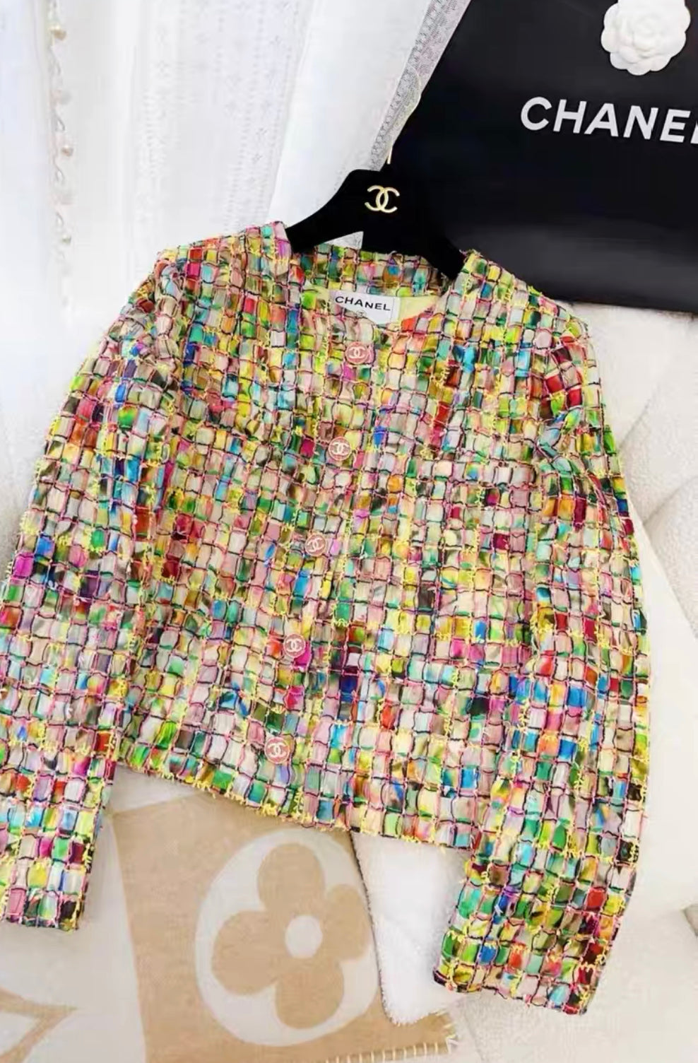 Chanel 21S colourful jacket size 36