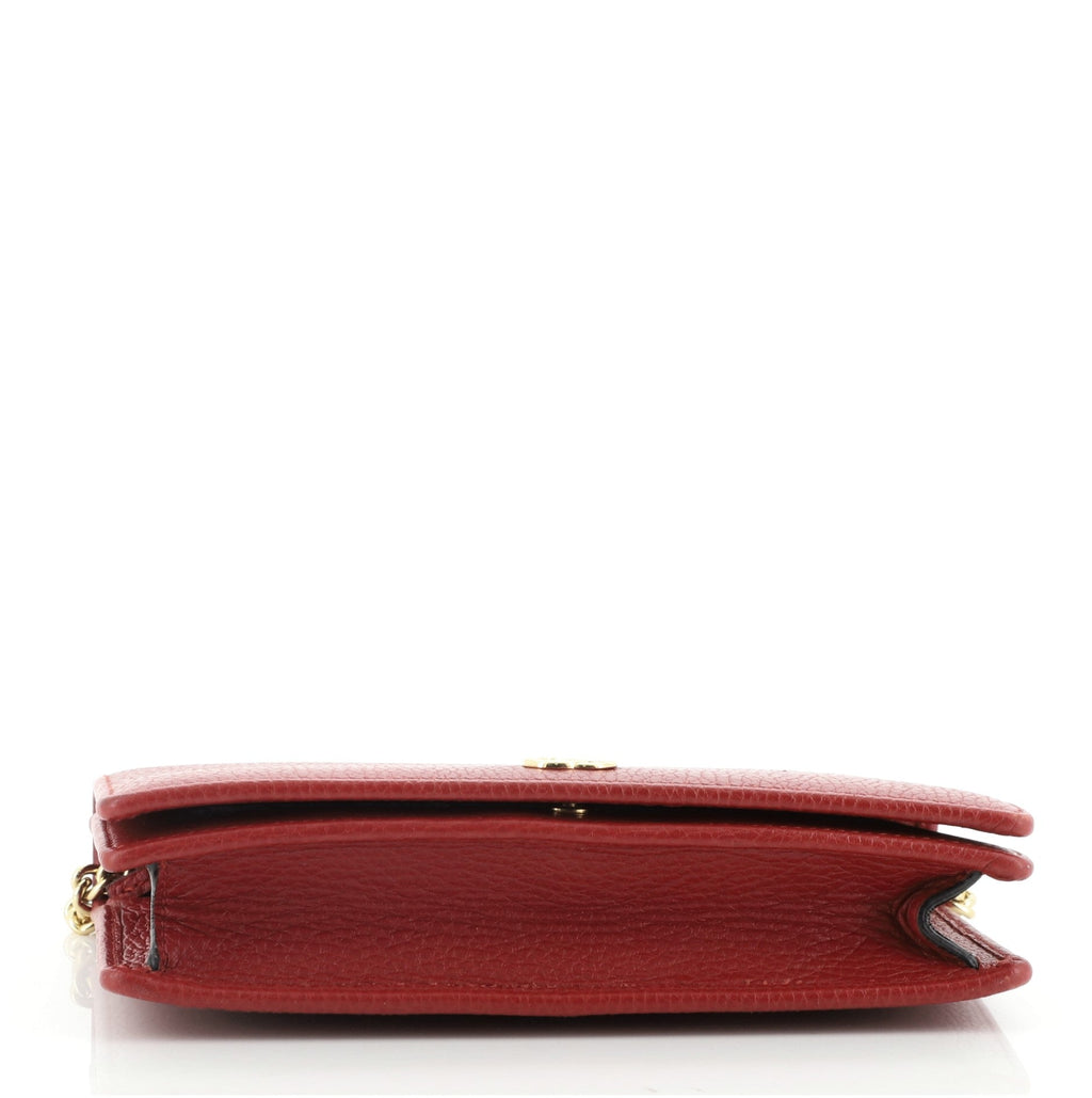 Petite GG Marmont Chain Wallet Leather Mini