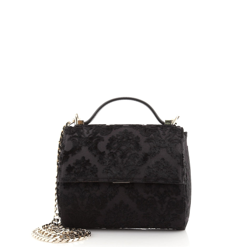 Chain Pandora Box Bag Devore Velvet Mini