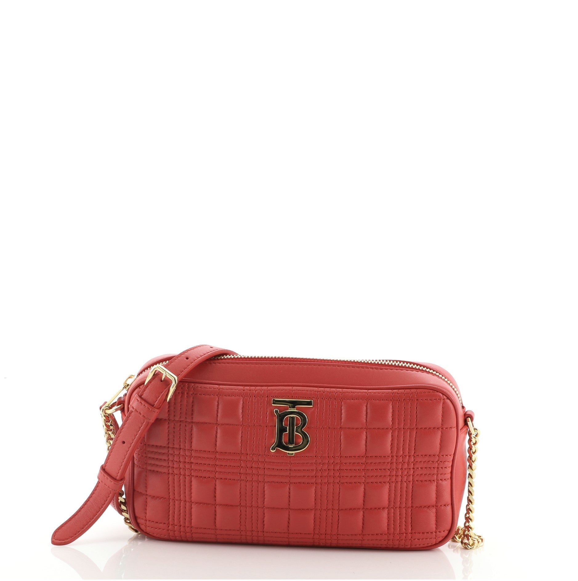Chain Camera Bag Quilted Leather Mini