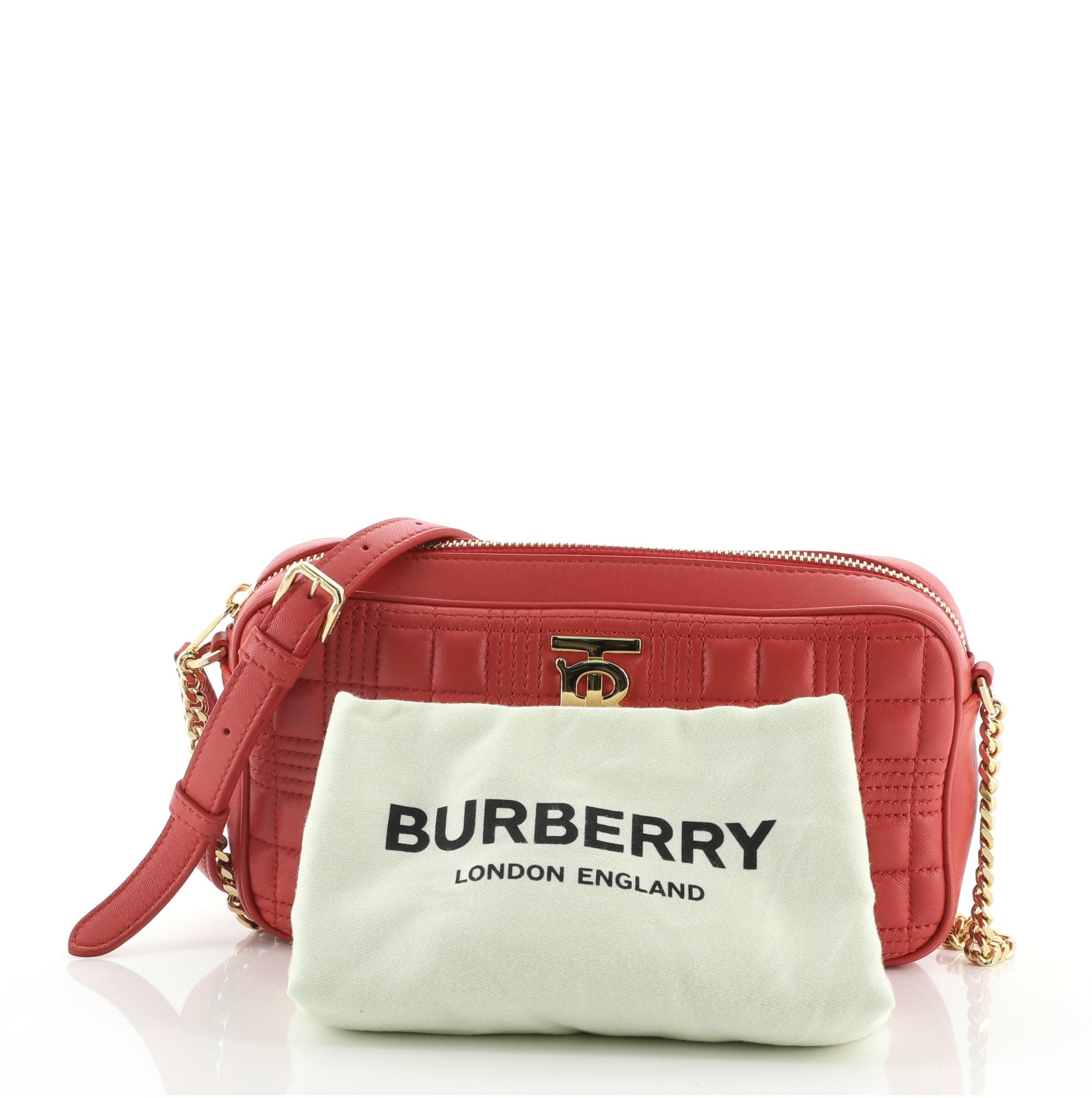 Chain Camera Bag Quilted Leather Mini