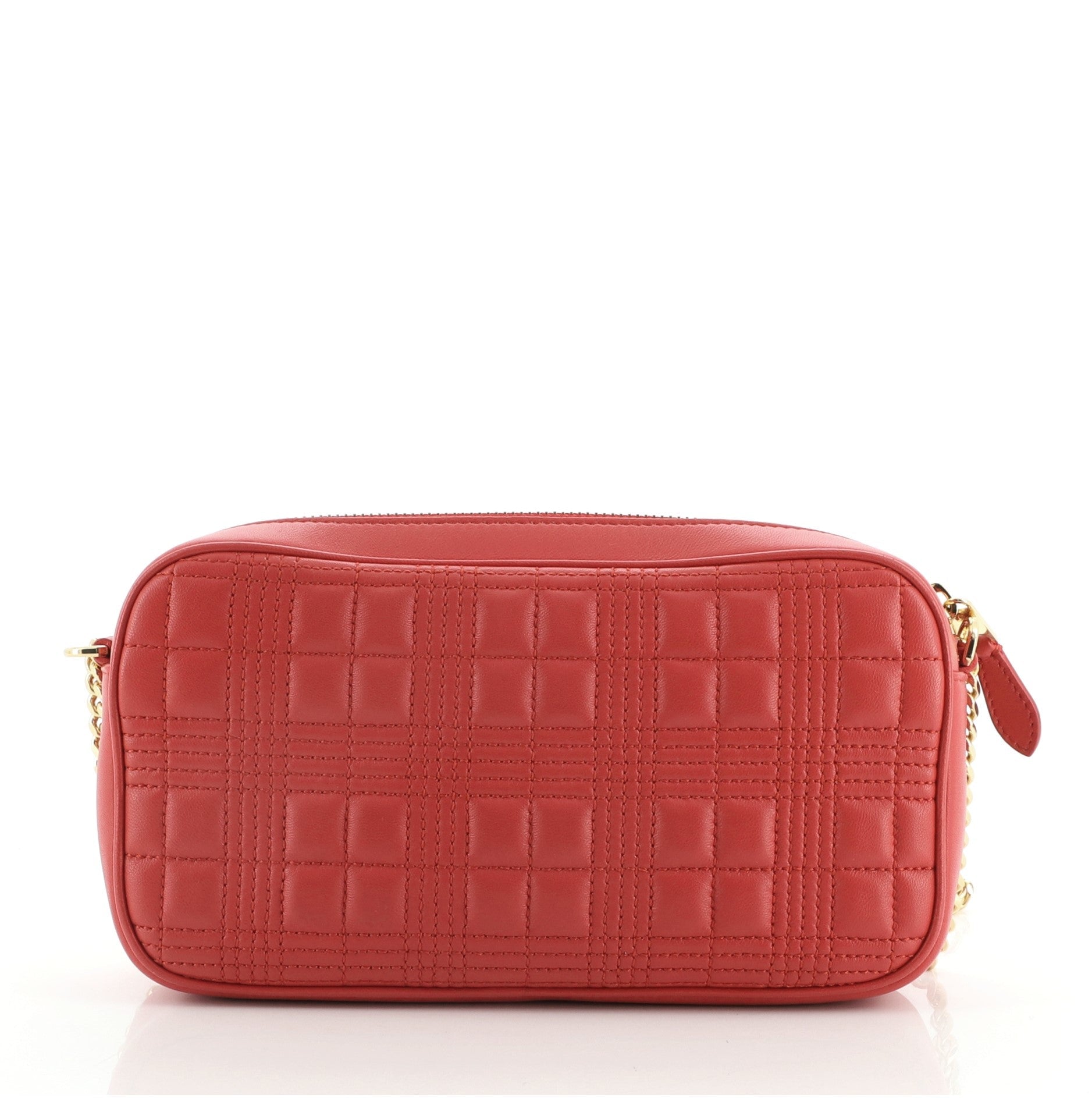 Chain Camera Bag Quilted Leather Mini