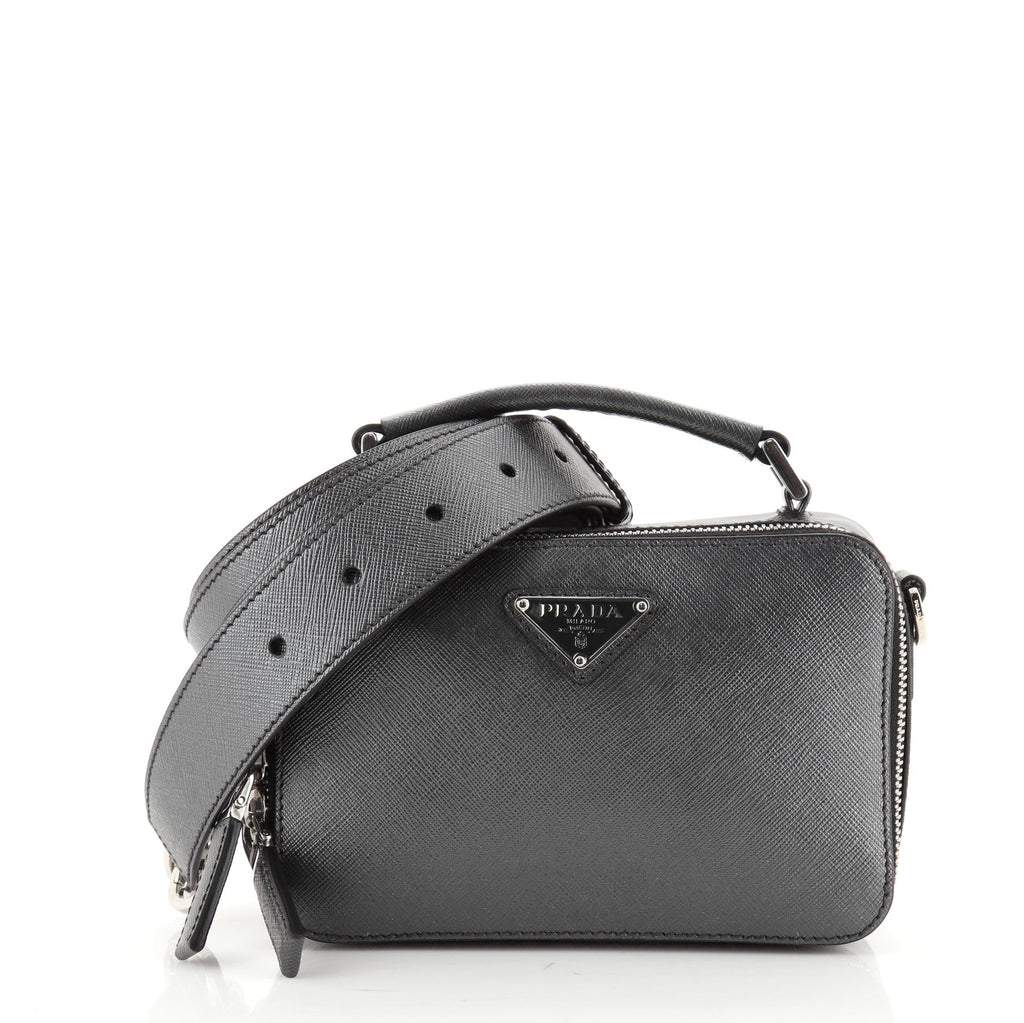 Brique Crossbody Bag Saffiano Leather Mini