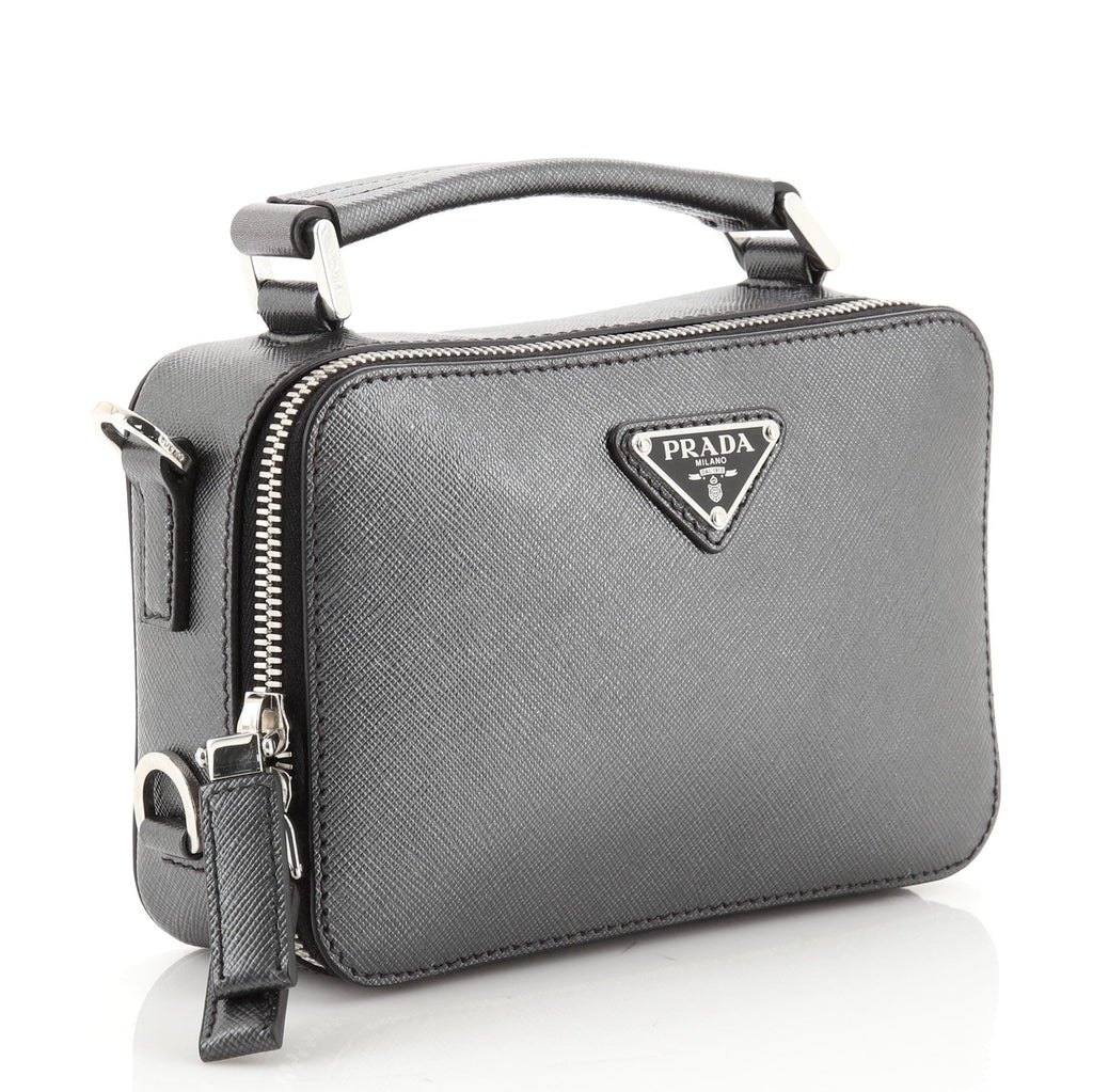 Brique Crossbody Bag Saffiano Leather Mini