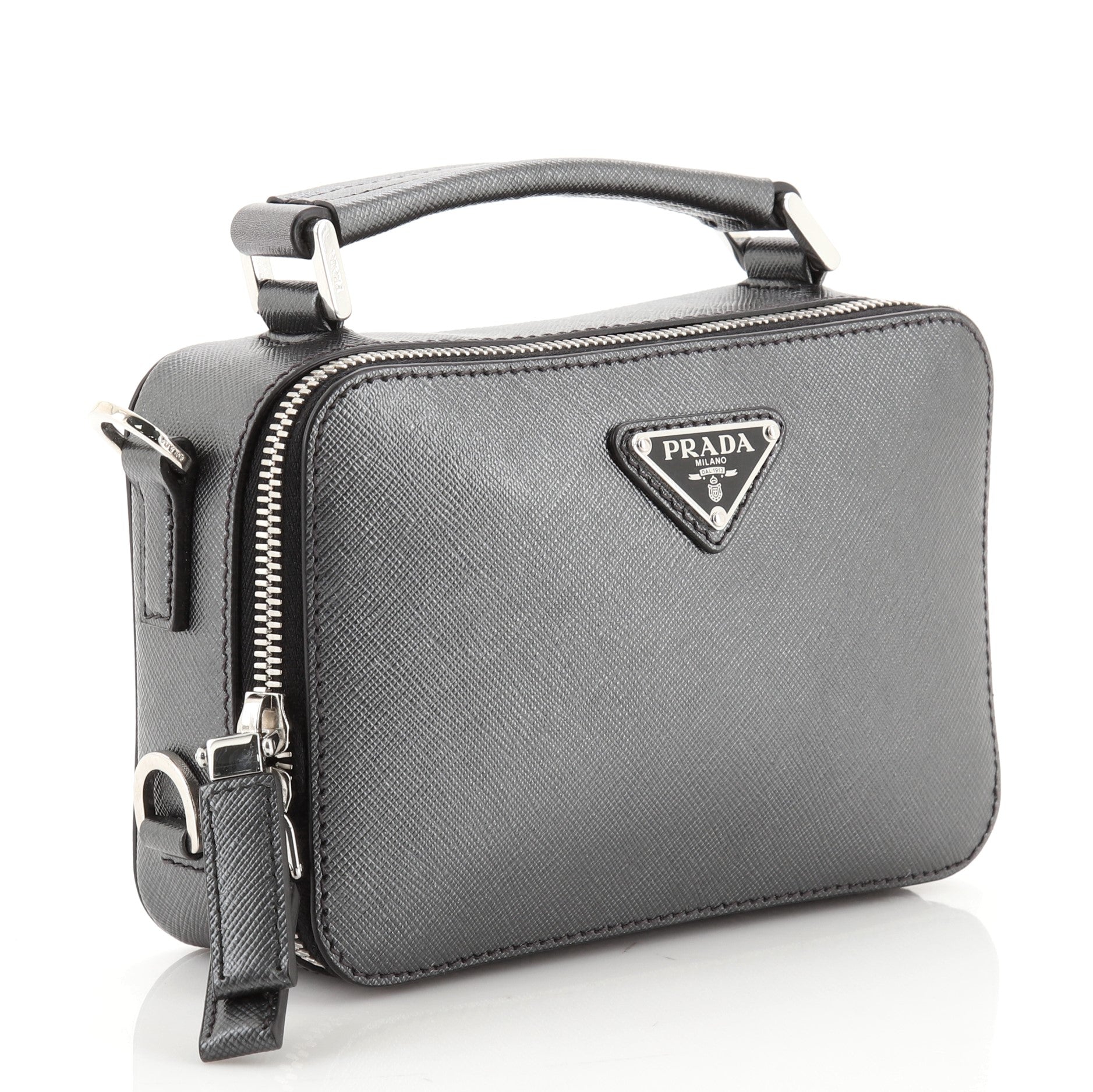 Brique Crossbody Bag Saffiano Leather Mini