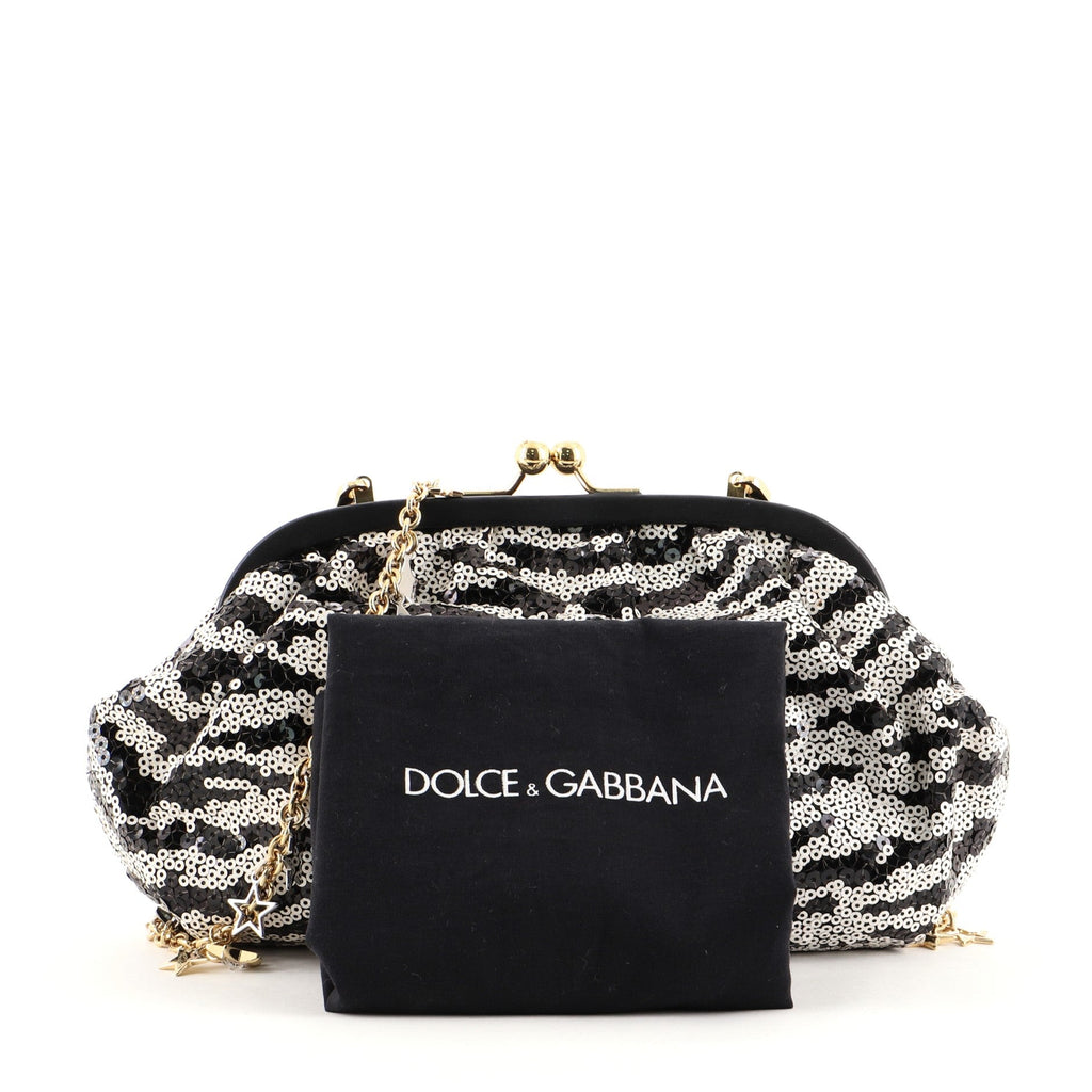 Star Frame Clutch Sequins Small
